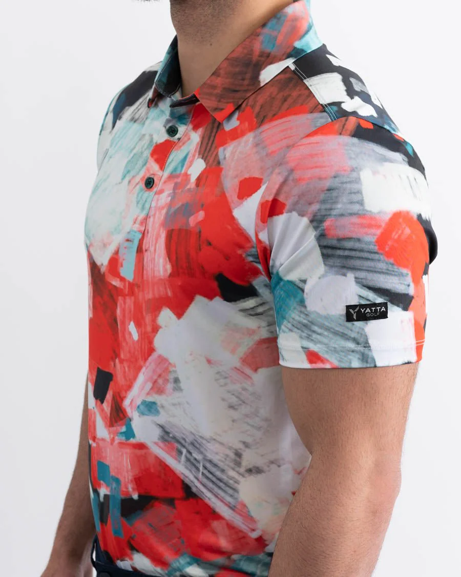 Abstract Golf Polo - Image 3