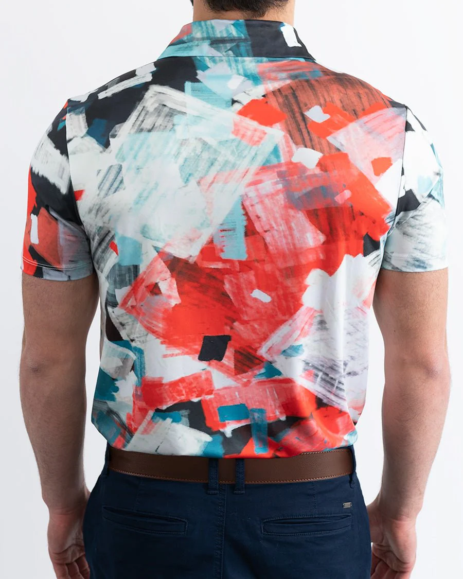 Abstract Golf Polo - Image 5