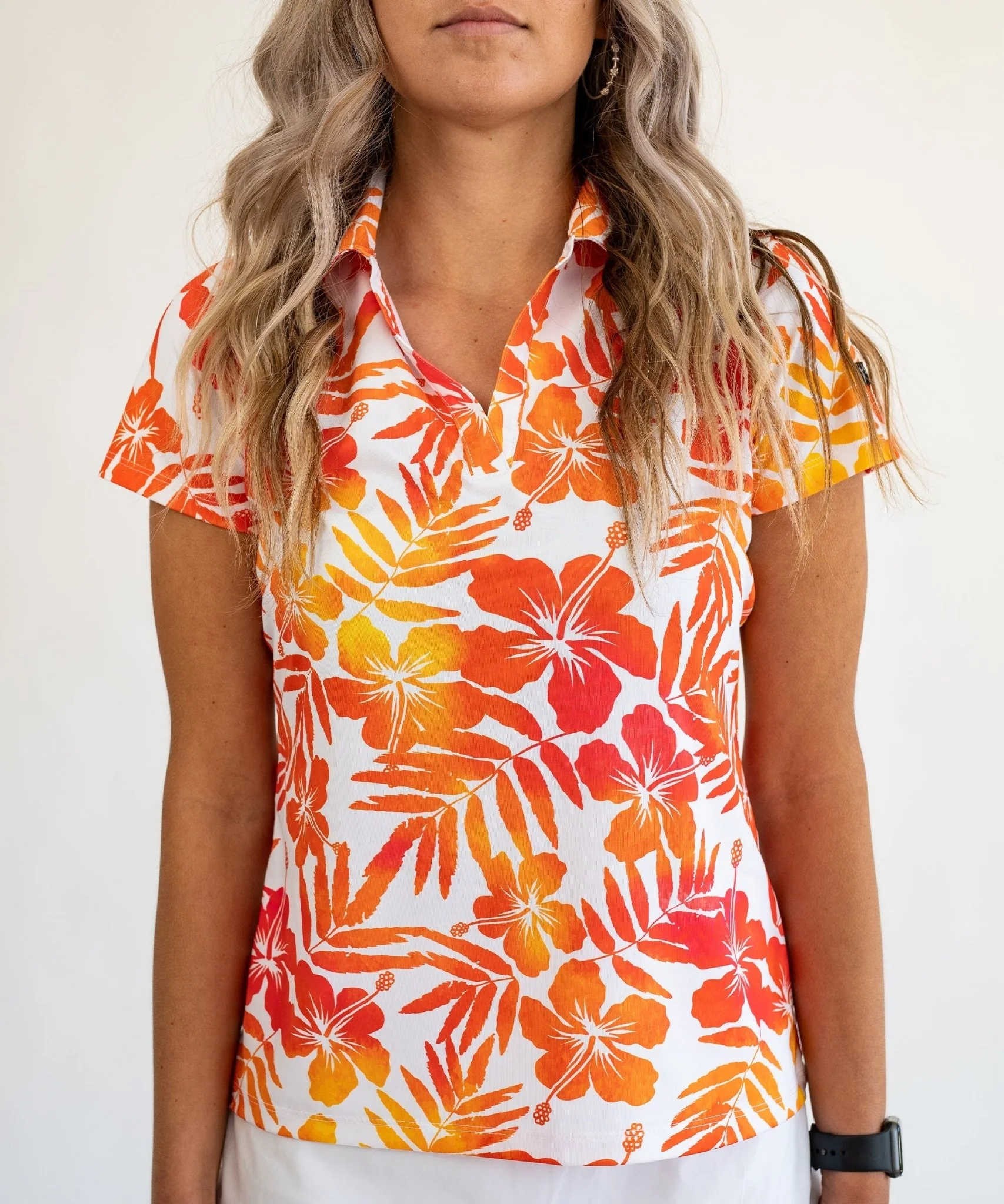 Aloha Sunrise Women's Golf Polo - MSRP $39.95