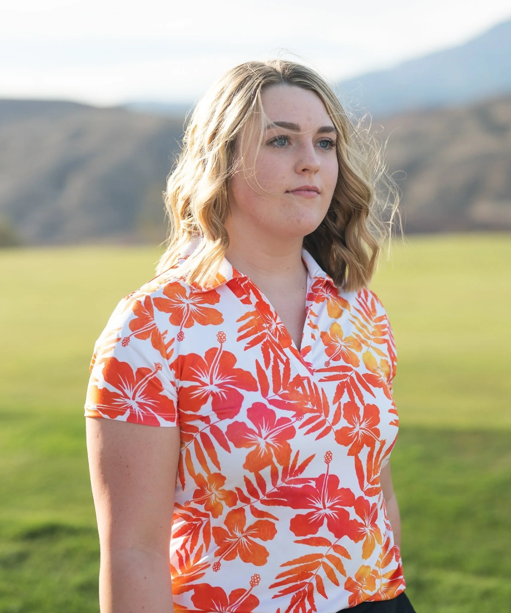 Aloha Sunrise Women's Golf Polo - MSRP $39.95 - Image 2