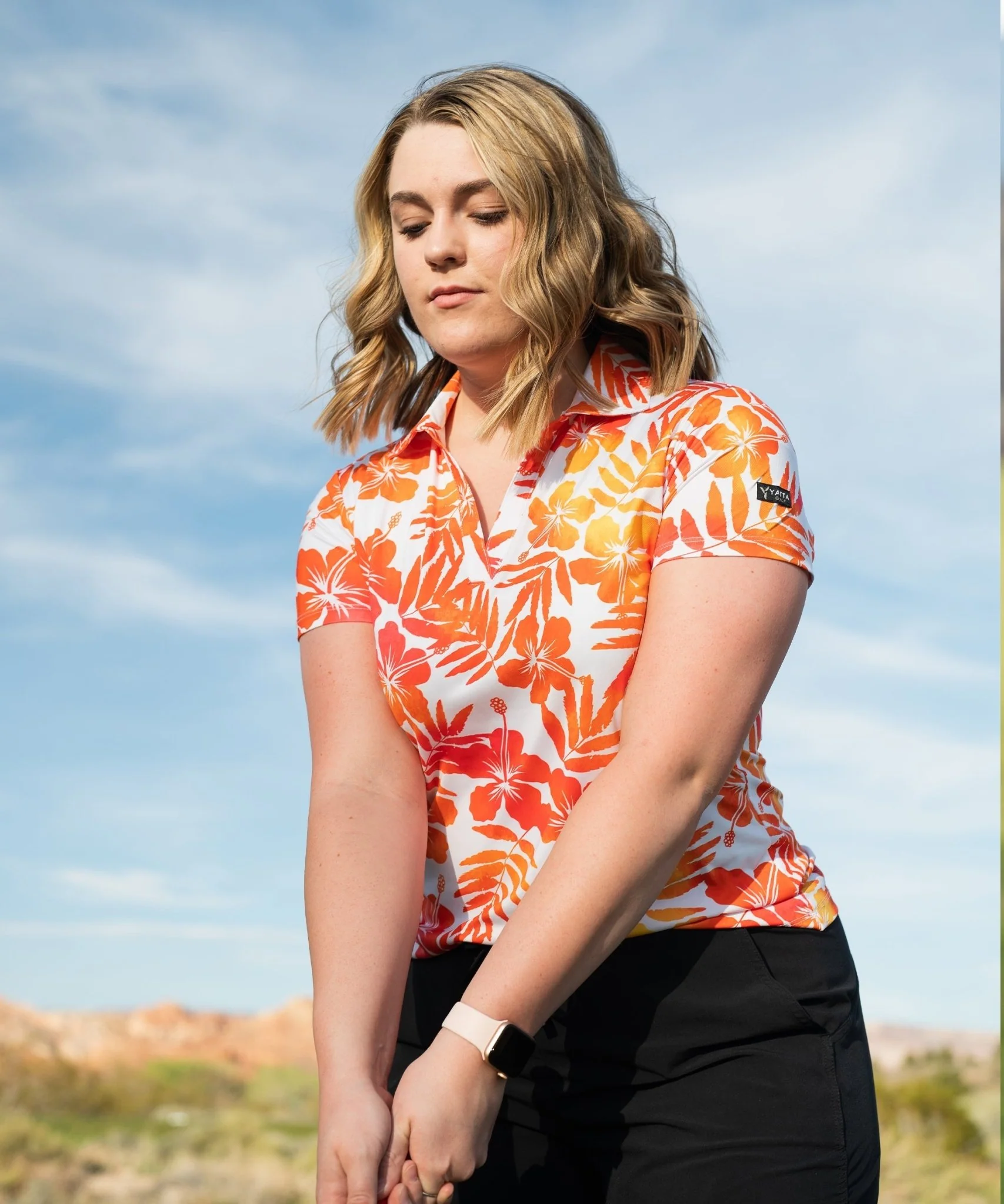 Aloha Sunrise Women's Golf Polo - MSRP $39.95 - Image 4
