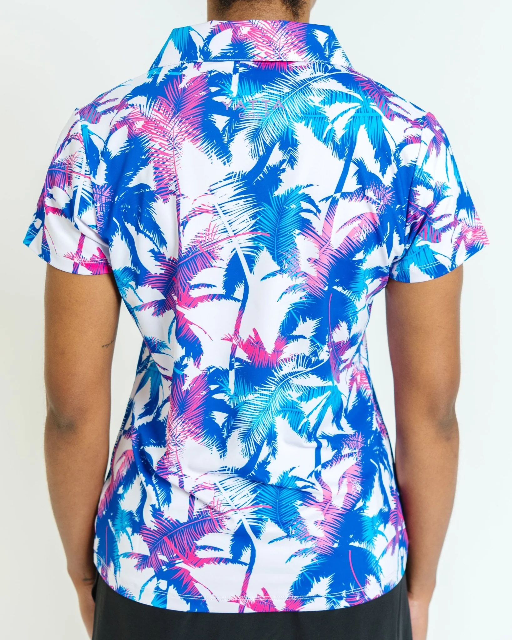 Azure Tropics Women's Golf Polo - Image 3