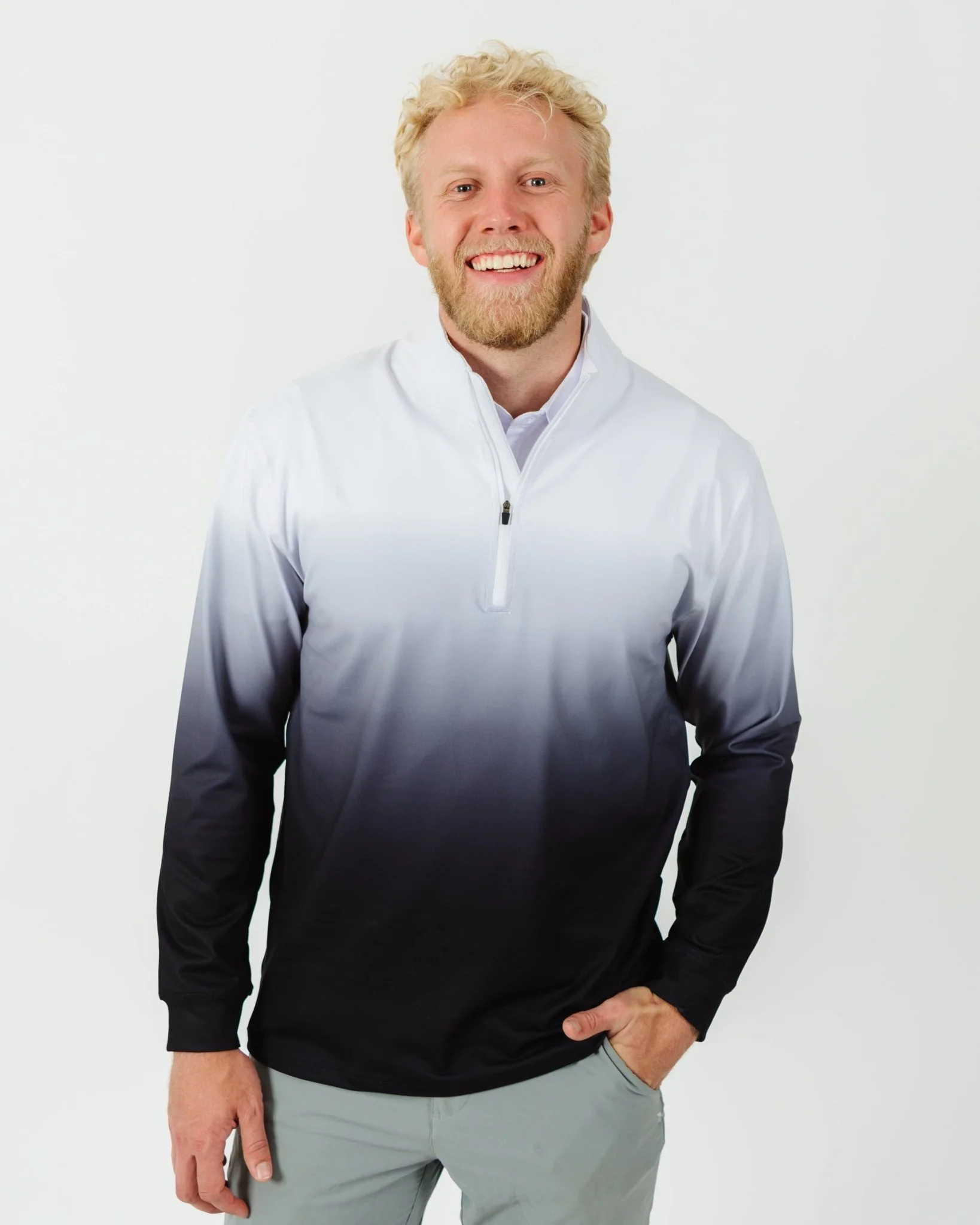 Black Birdie Quarter Zip - Men's - Image 5