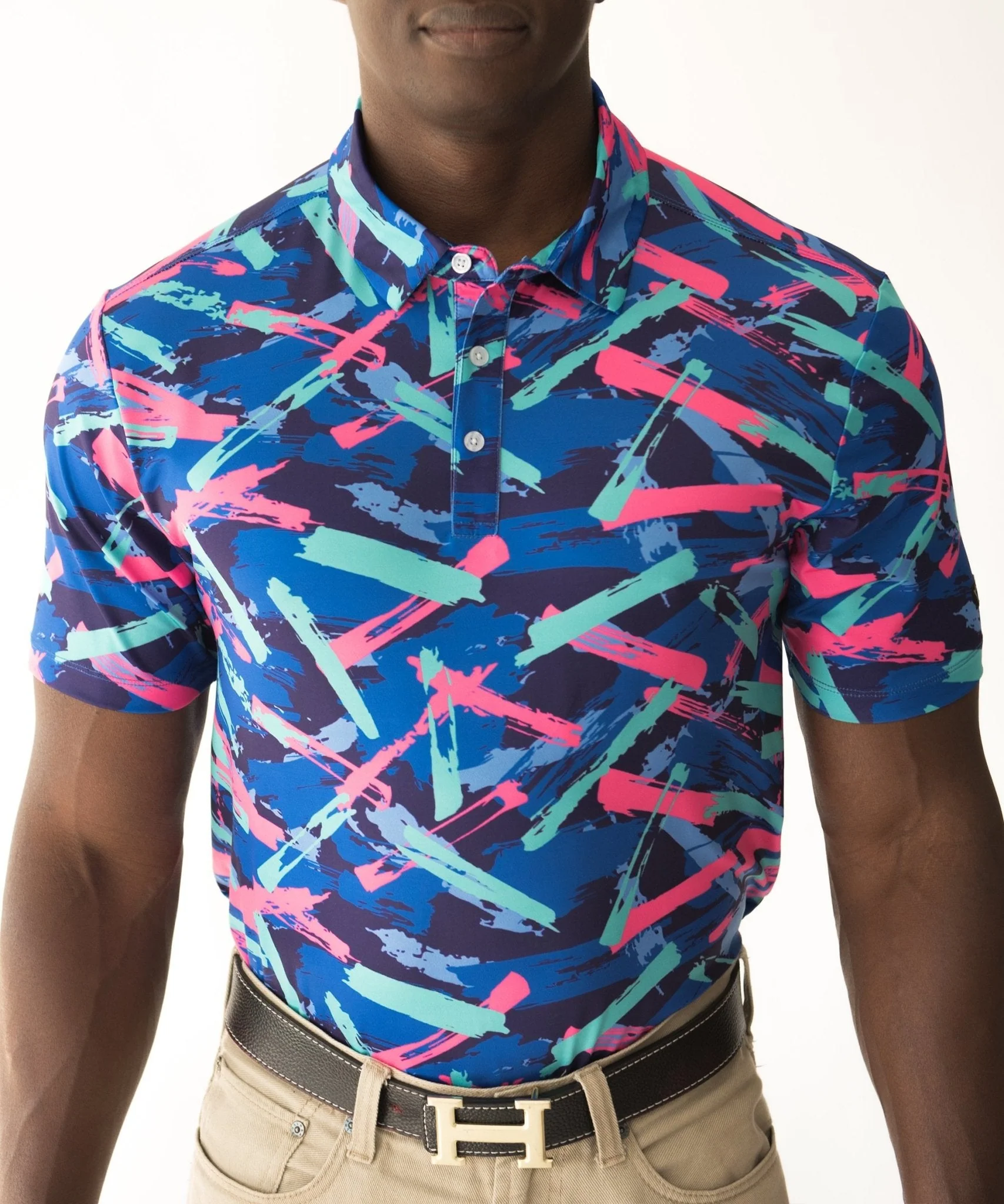 BLANK CHEST 8-Track Golf Polo