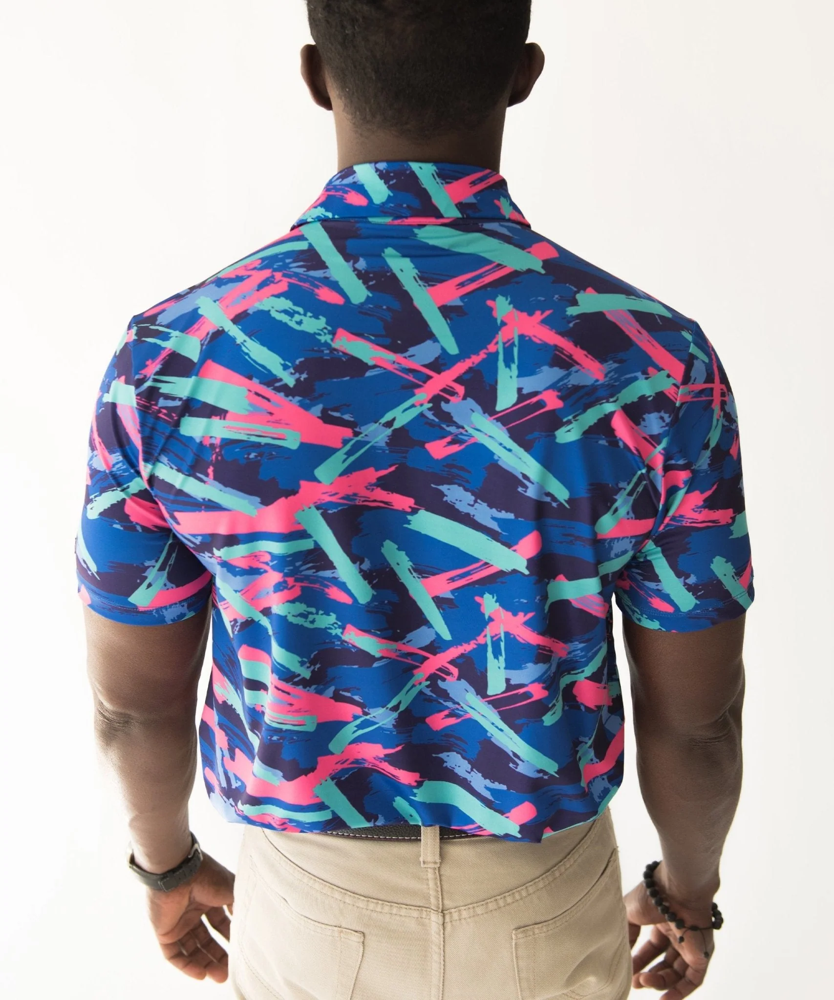 BLANK CHEST 8-Track Golf Polo - Image 3