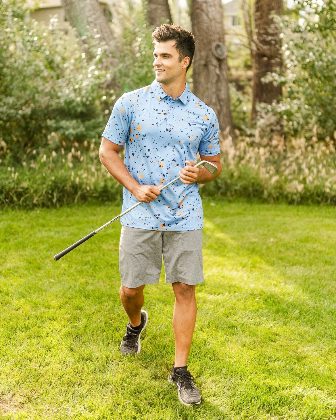 BLANK CHEST Chip Shot Golf Polo - Image 4
