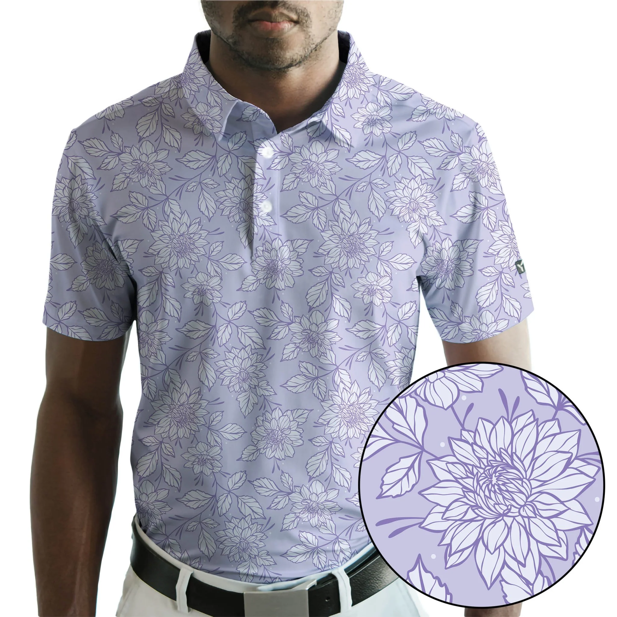 BLANK CHEST Dahlia Drive Golf Polo