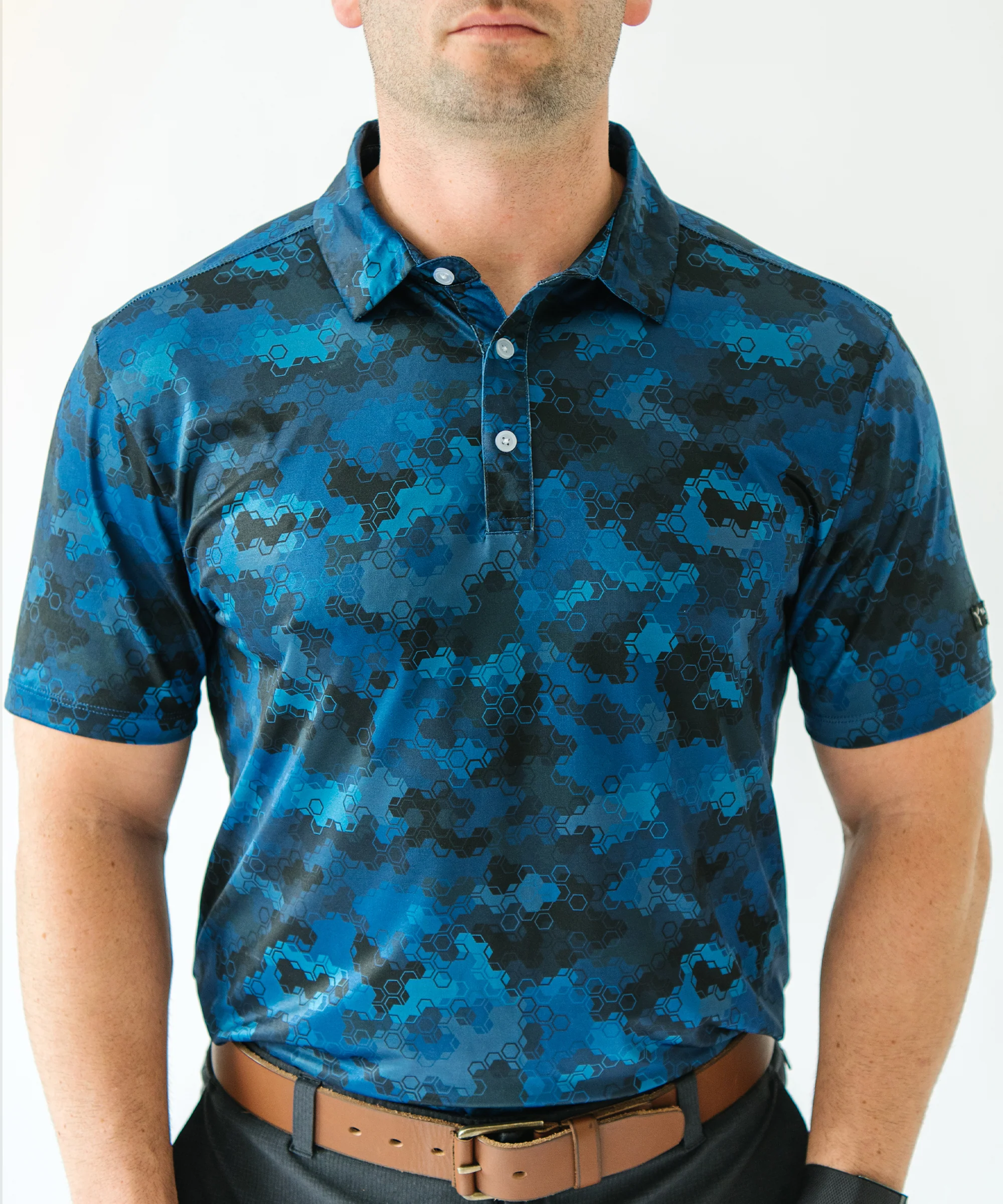 BLANK CHEST Golf Op Camo Golf Polo