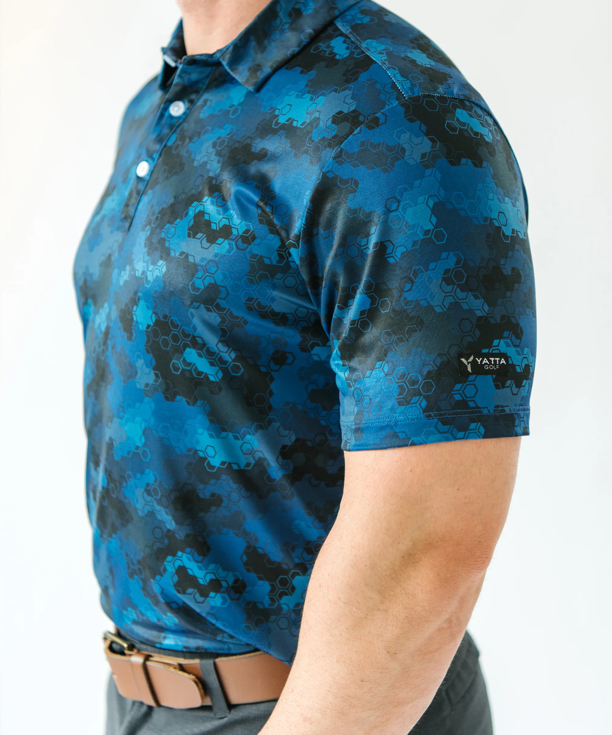 BLANK CHEST Golf Op Camo Golf Polo - Image 3