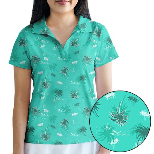 BLANK CHEST Island Livin Women's Golf Polo