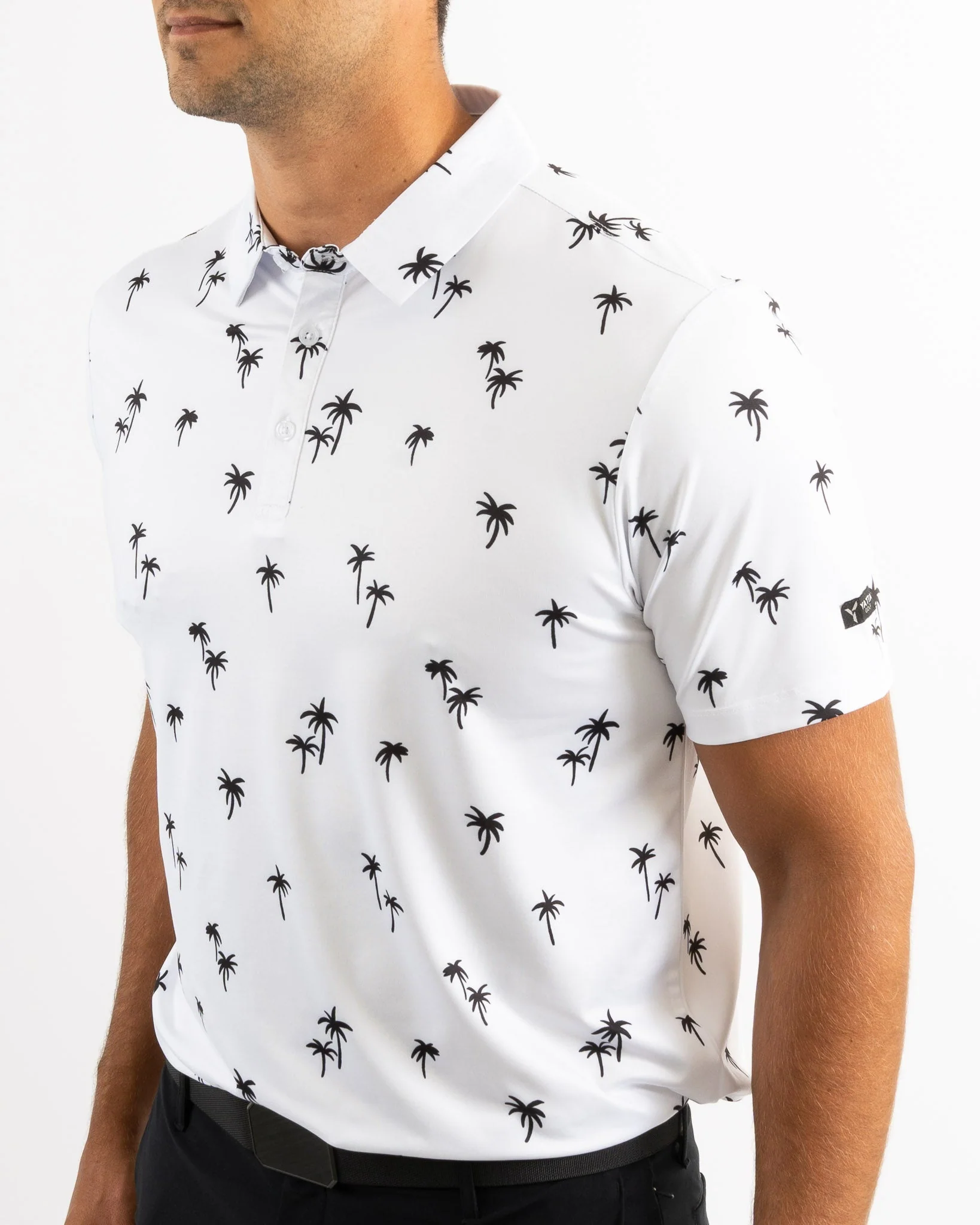 BLANK CHEST Palm Noir Golf Polo - Image 2