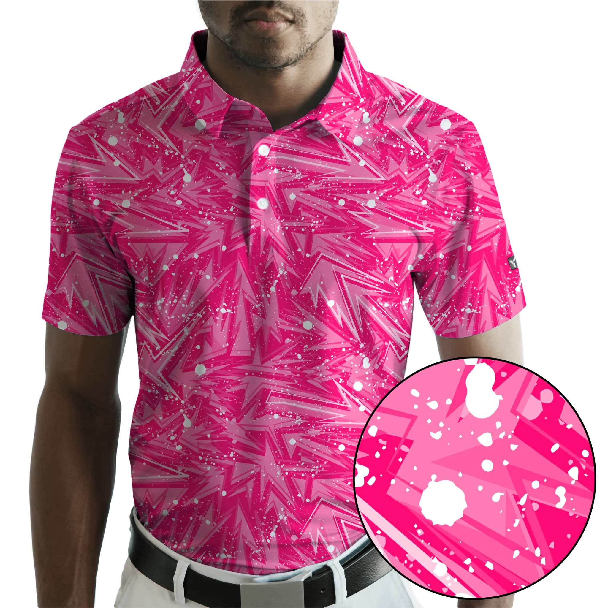 BLANK CHEST POW Golf Polo