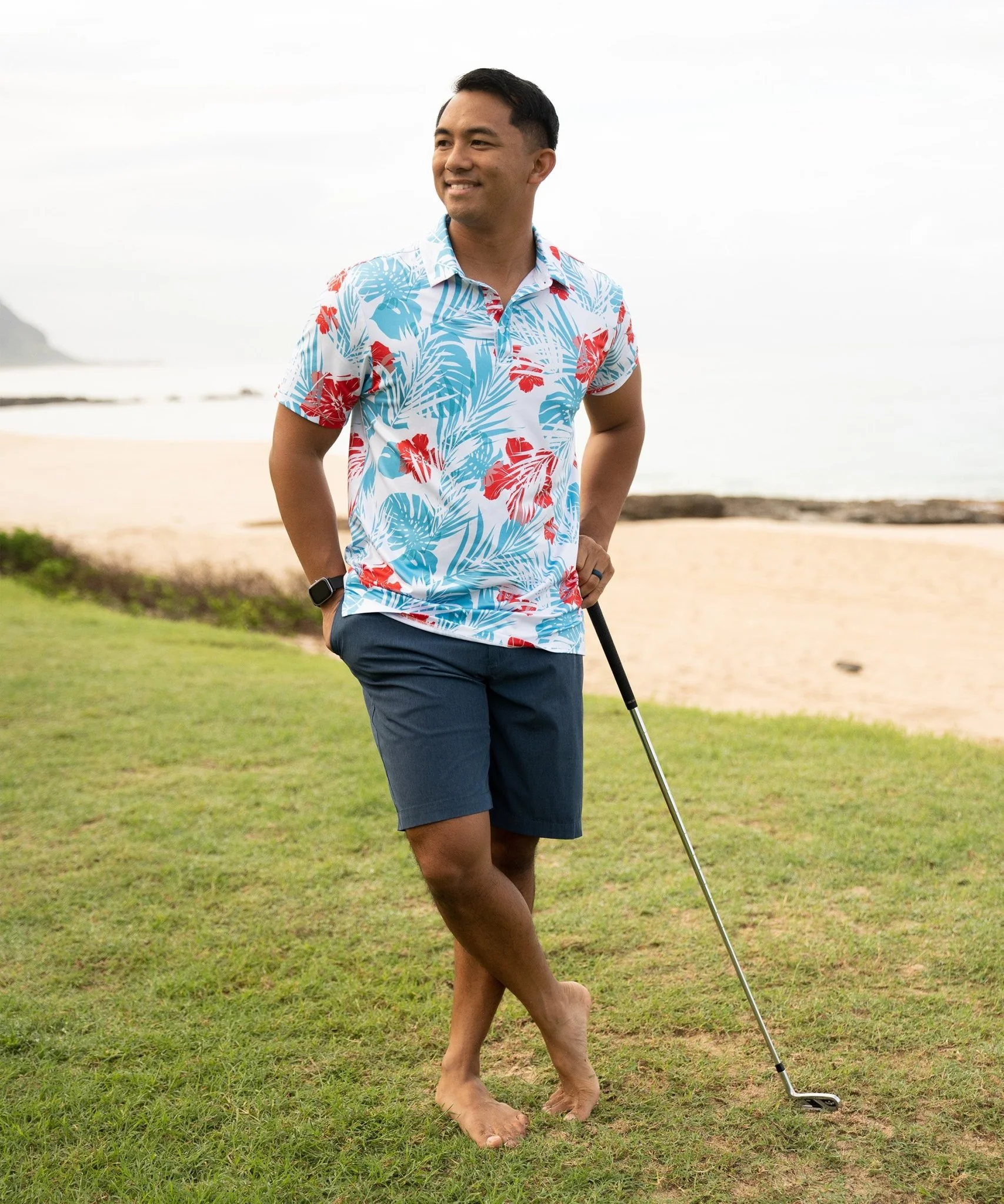 Red White & Beaches Golf Polo - Image 5