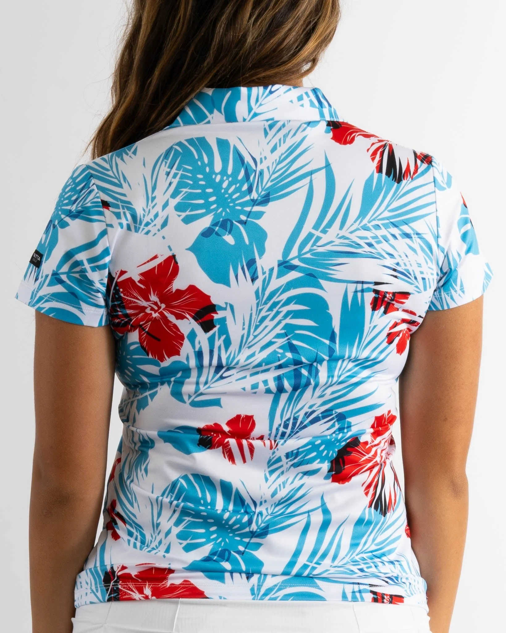 Red White & Beaches Women's Golf Polo - Image 4