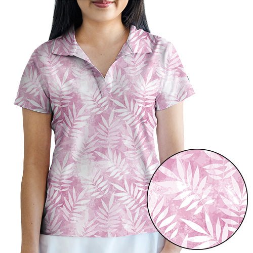 BLANK CHEST Rosé Fairway Women's Golf Polo