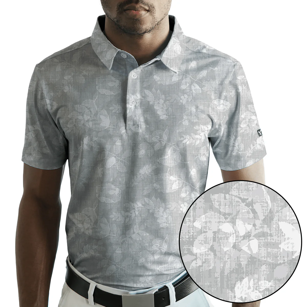 BLANK CHEST Stormy Greens Golf Polo