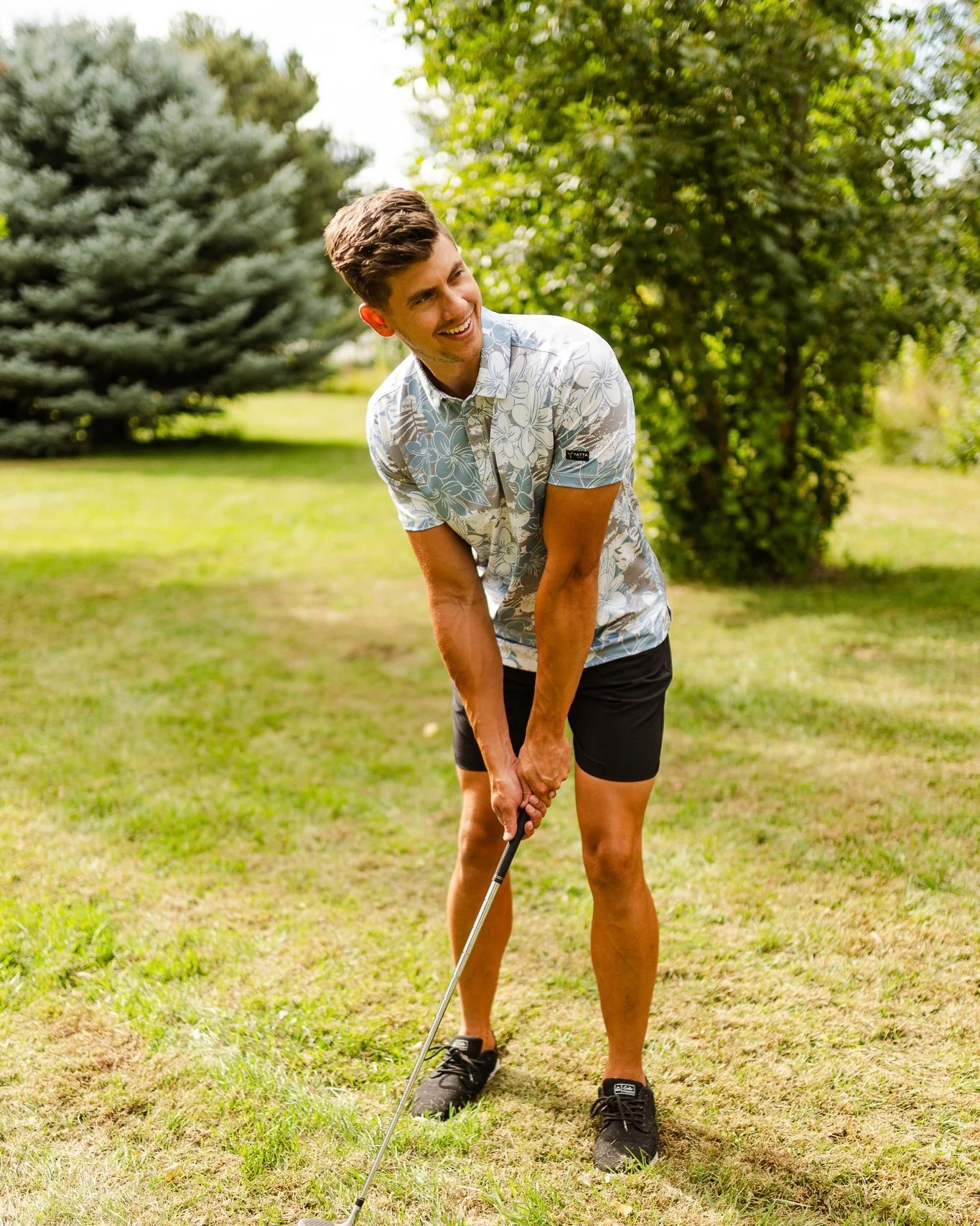 BLANK CHEST Tropical Mist Golf Polo - Image 4