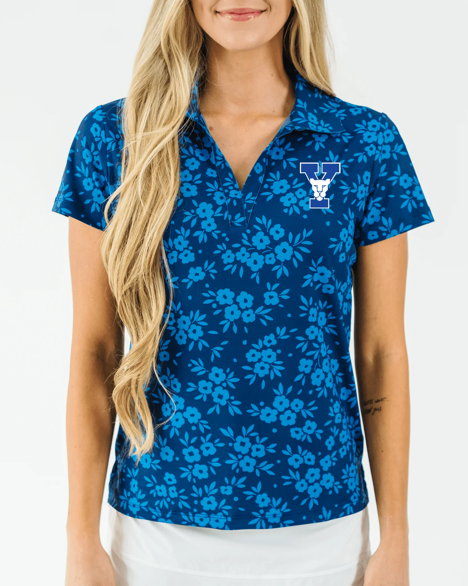 BYU Navy Daisy Women's Polo - Image 3