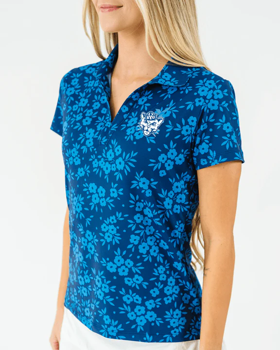 BYU Navy Daisy Women's Polo - Image 4