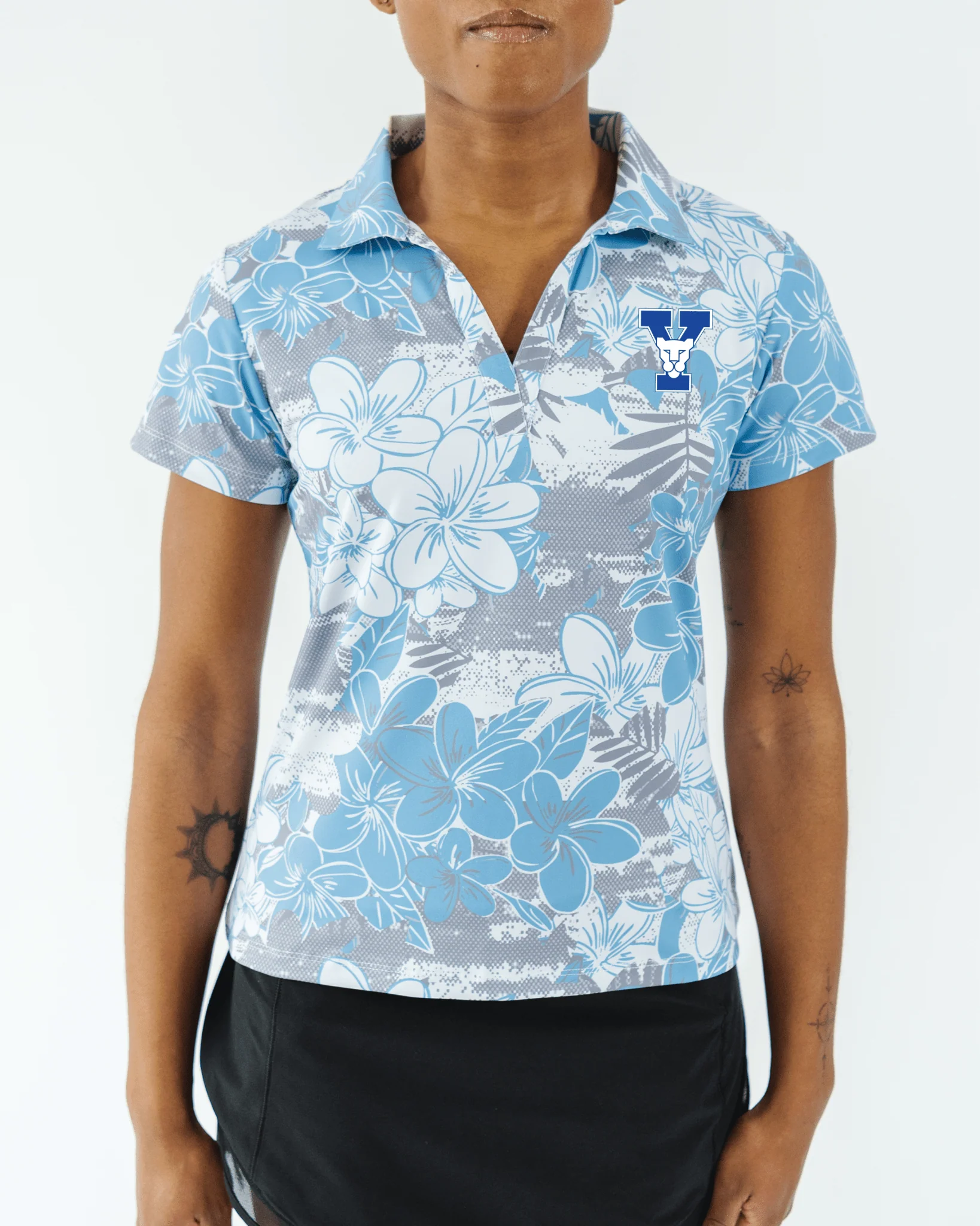 BYU Tropical Mist Women's Polo - Image 3