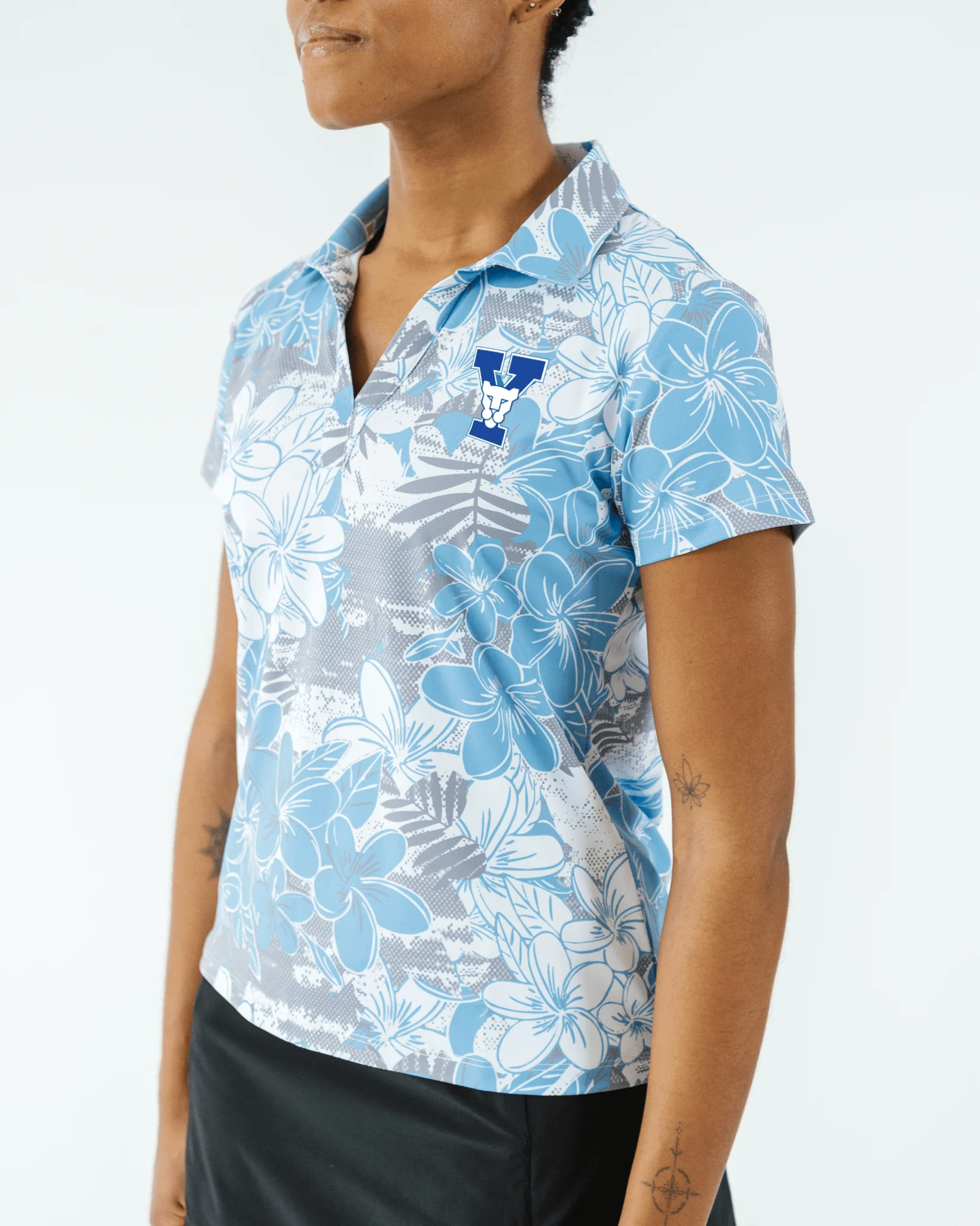 BYU Tropical Mist Women's Polo - Image 4