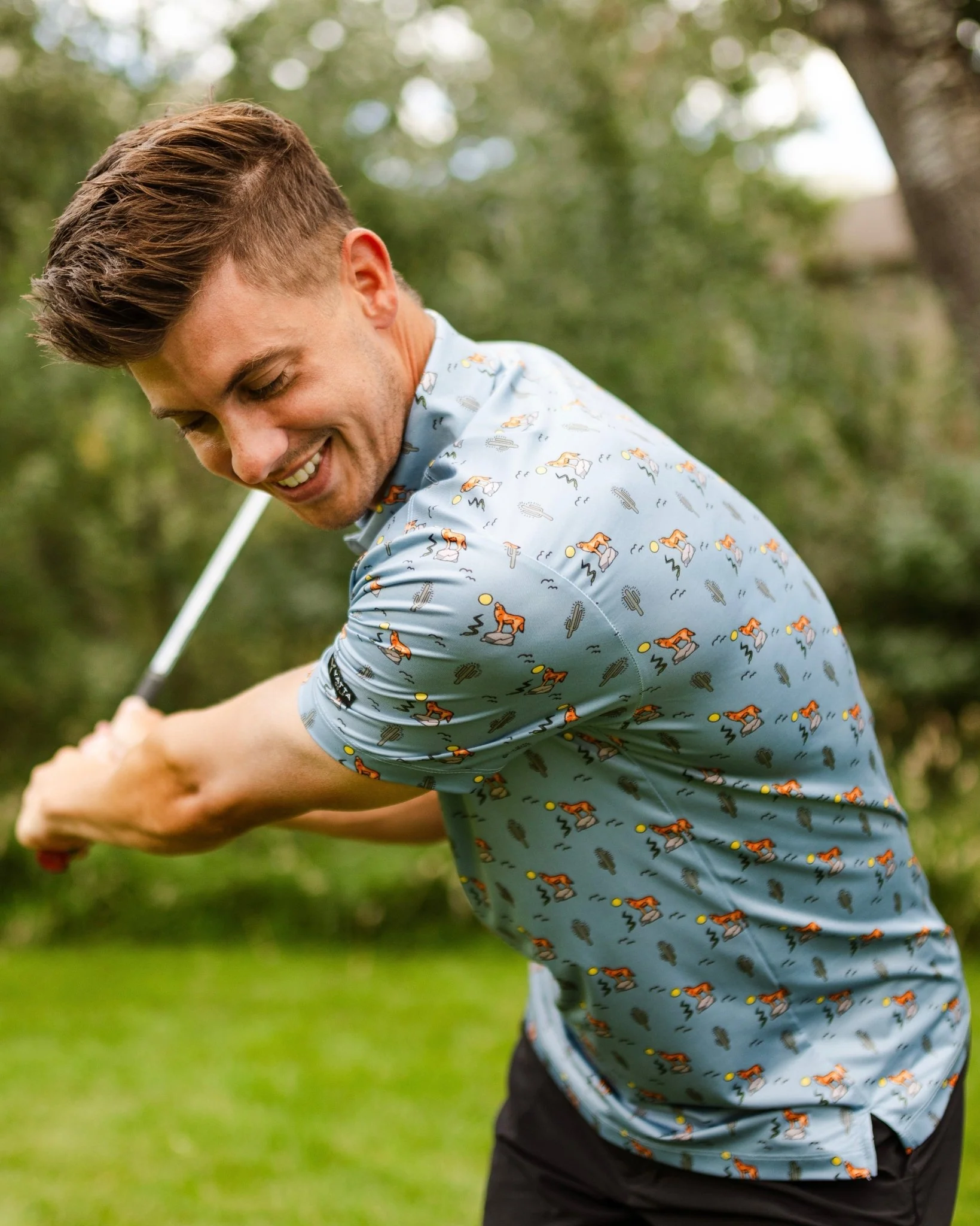 Clever Coyote Golf Polo - Image 3
