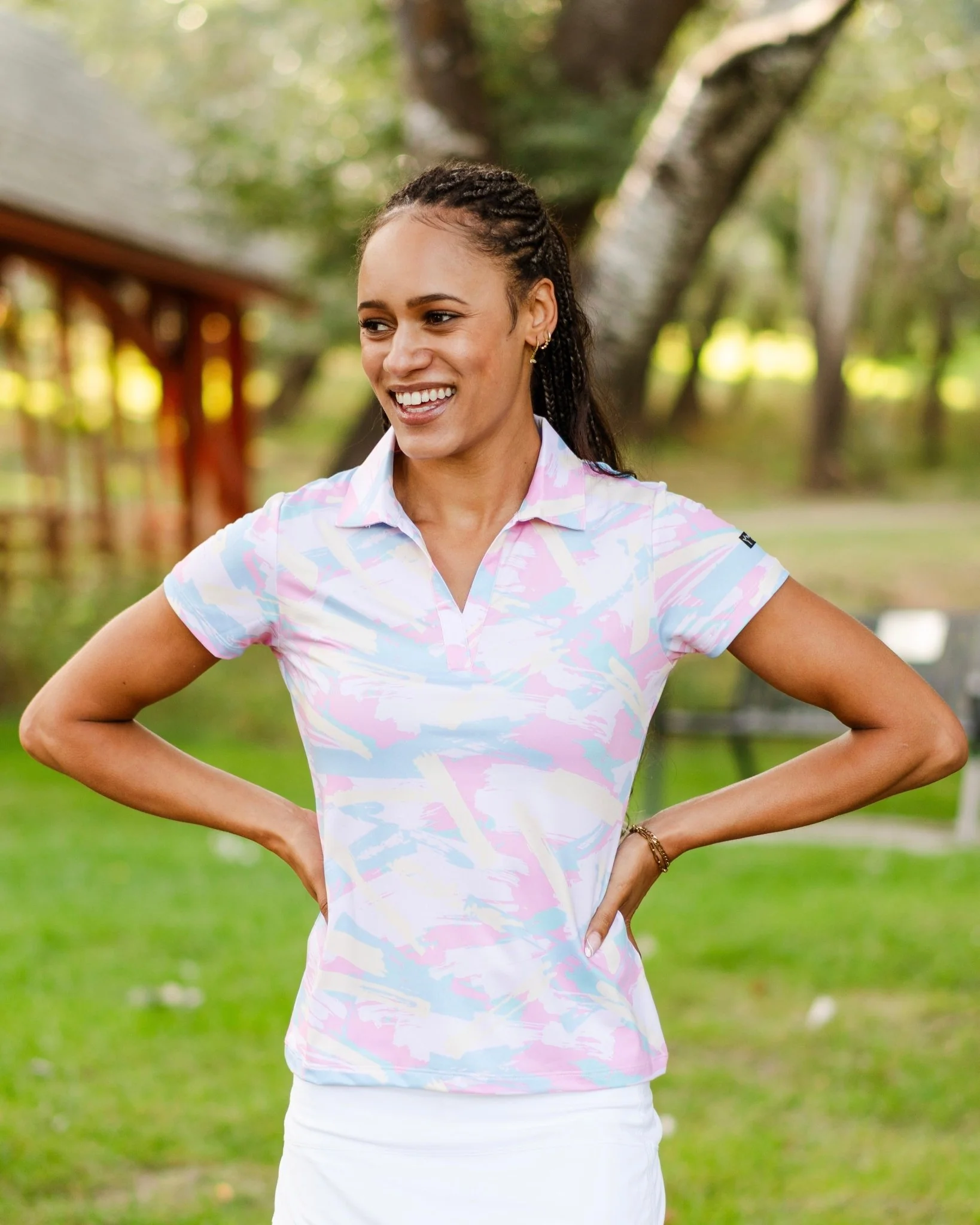Spring Track Women's Golf Polo - Image 3