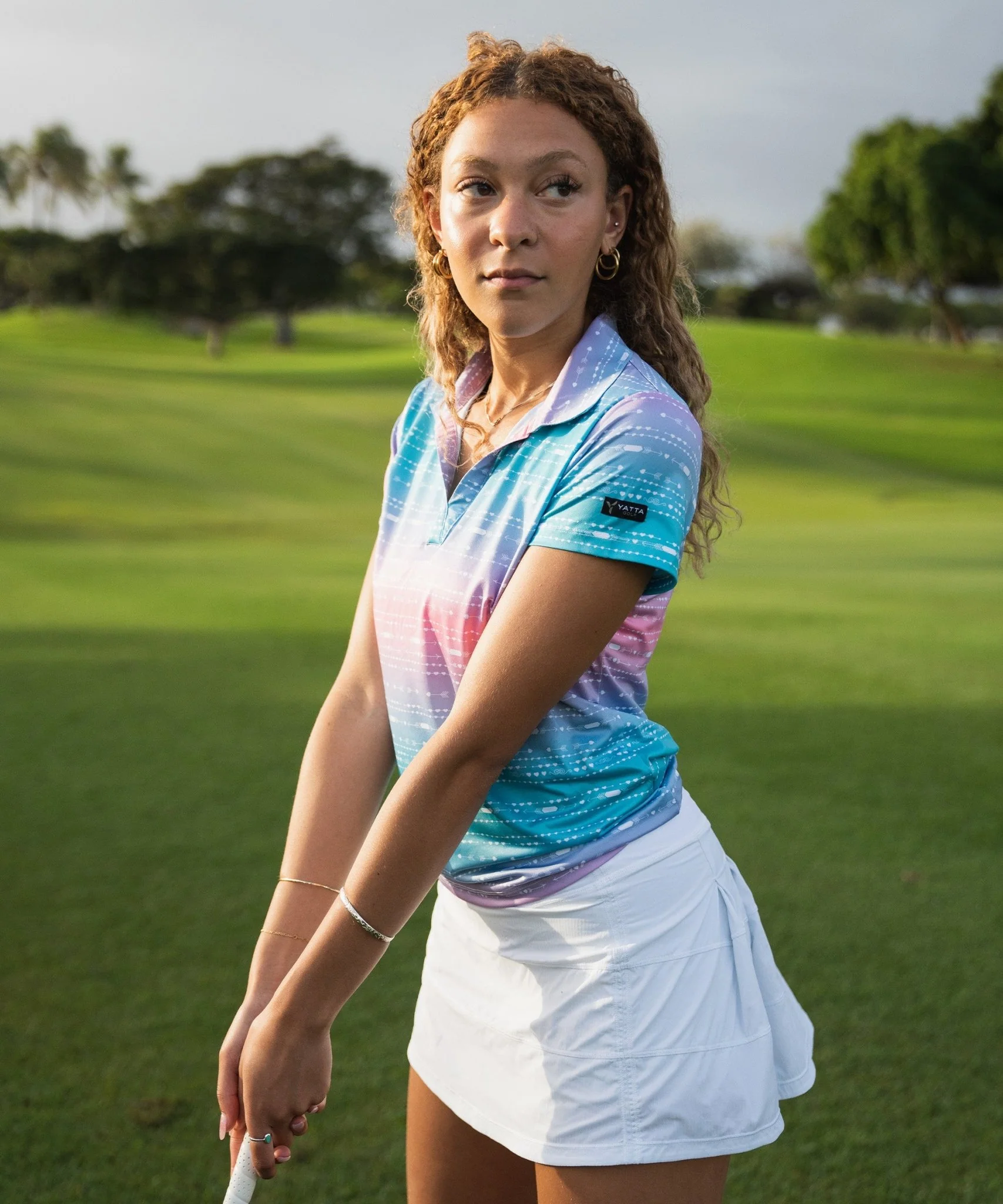 Mojave Sunset Women's Golf Polo - Image 4