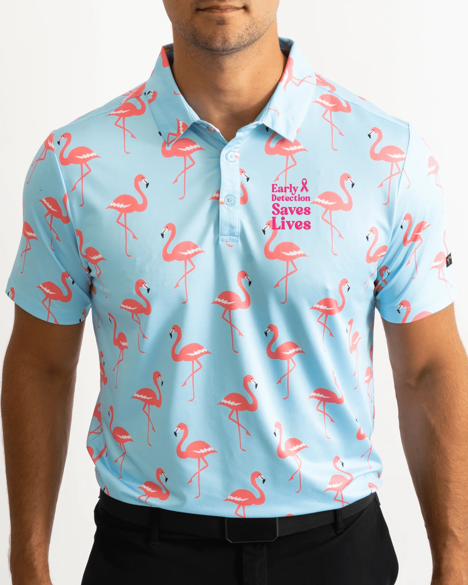 Flamingo Partee Polo Cancer Awareness Edition