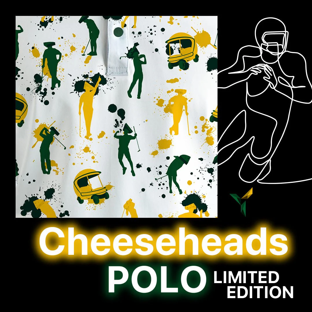 Cheeseheads Golf Polo LIMITED EDITION - Image 3