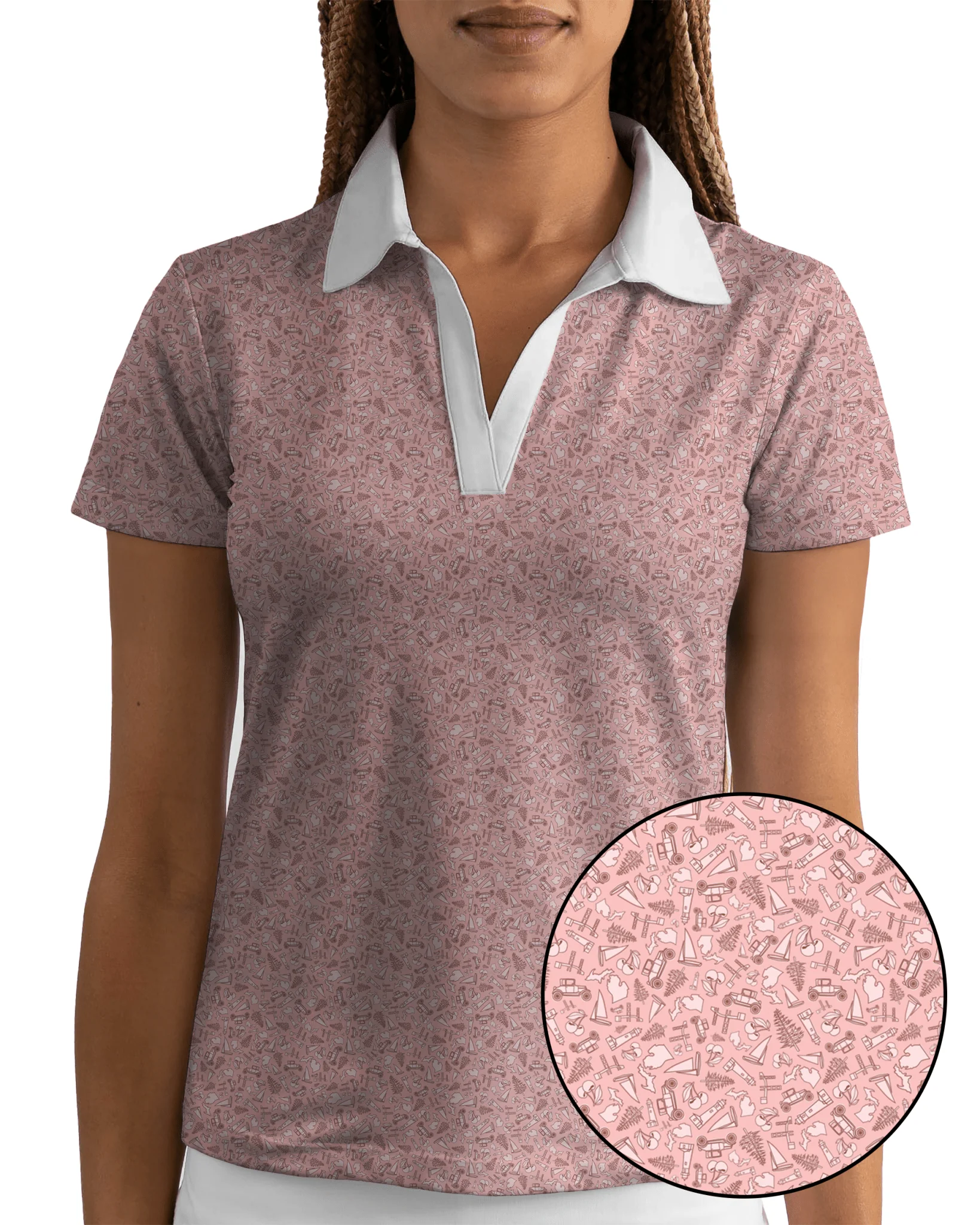 Lansing Rose Women's Golf Polo