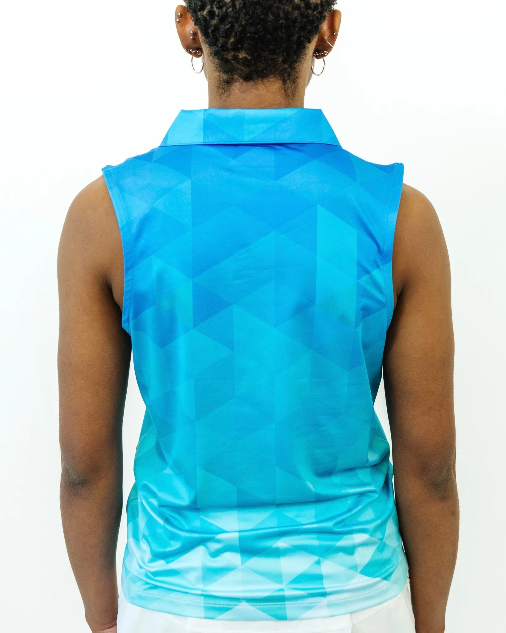 Baby Fade Women's Sleeveless Golf Polo - Image 5
