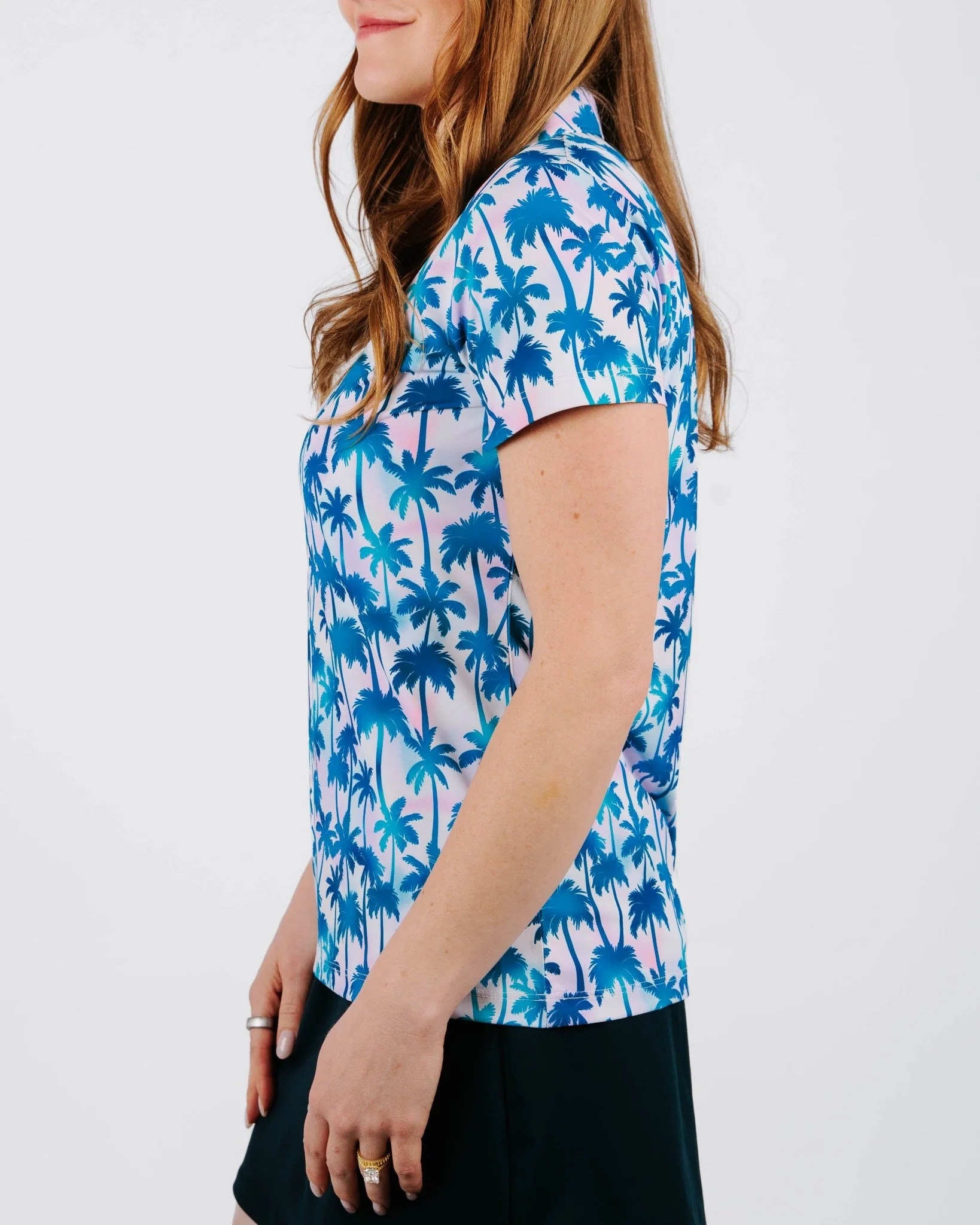 Lit Sunset Women's Golf Polo - Image 3