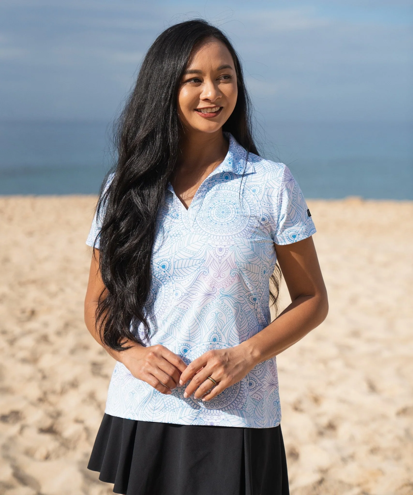 Lady Lavender Women's Golf Polo - Image 4