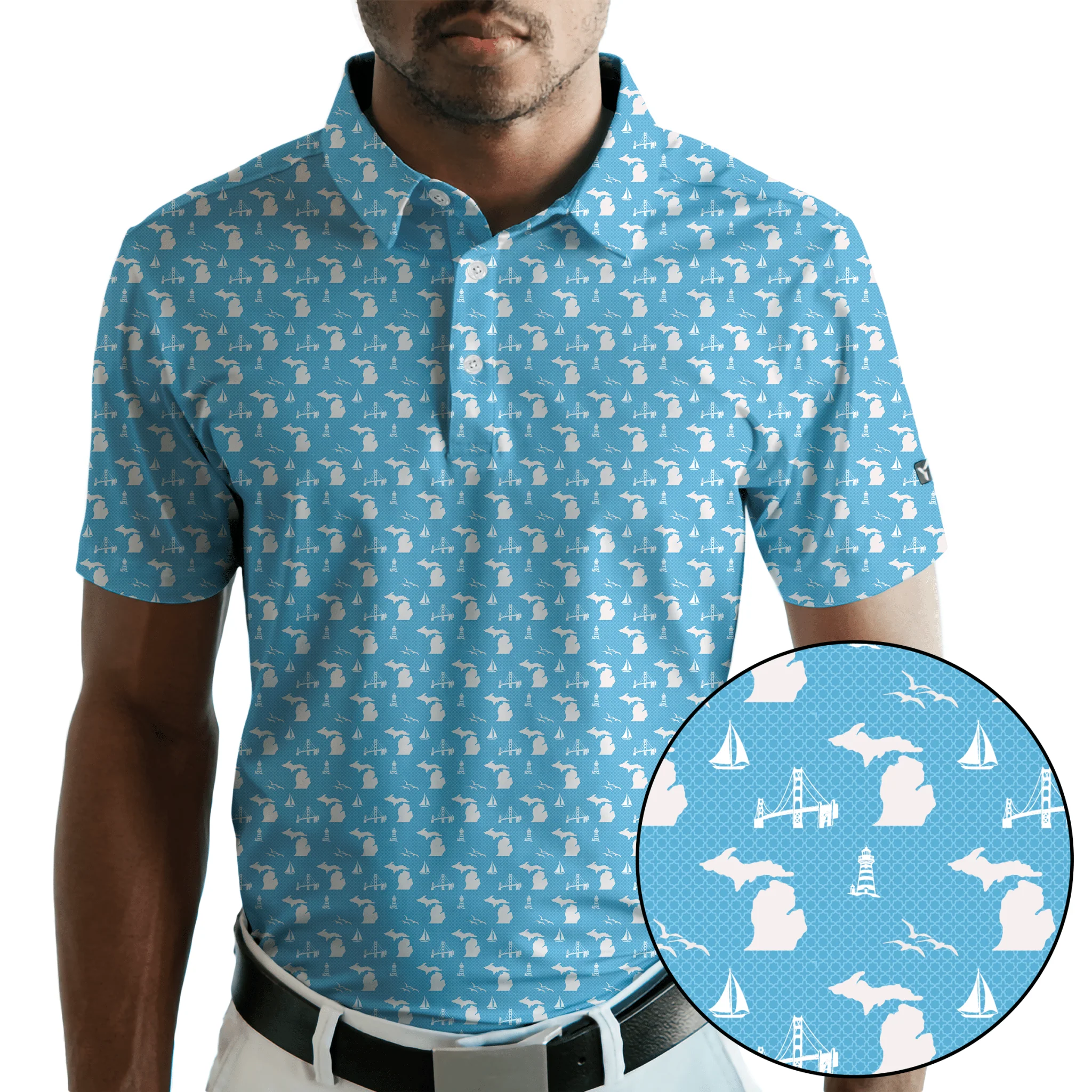 Pure Michigan Livin' Golf Polo. LIMITED EDITION.