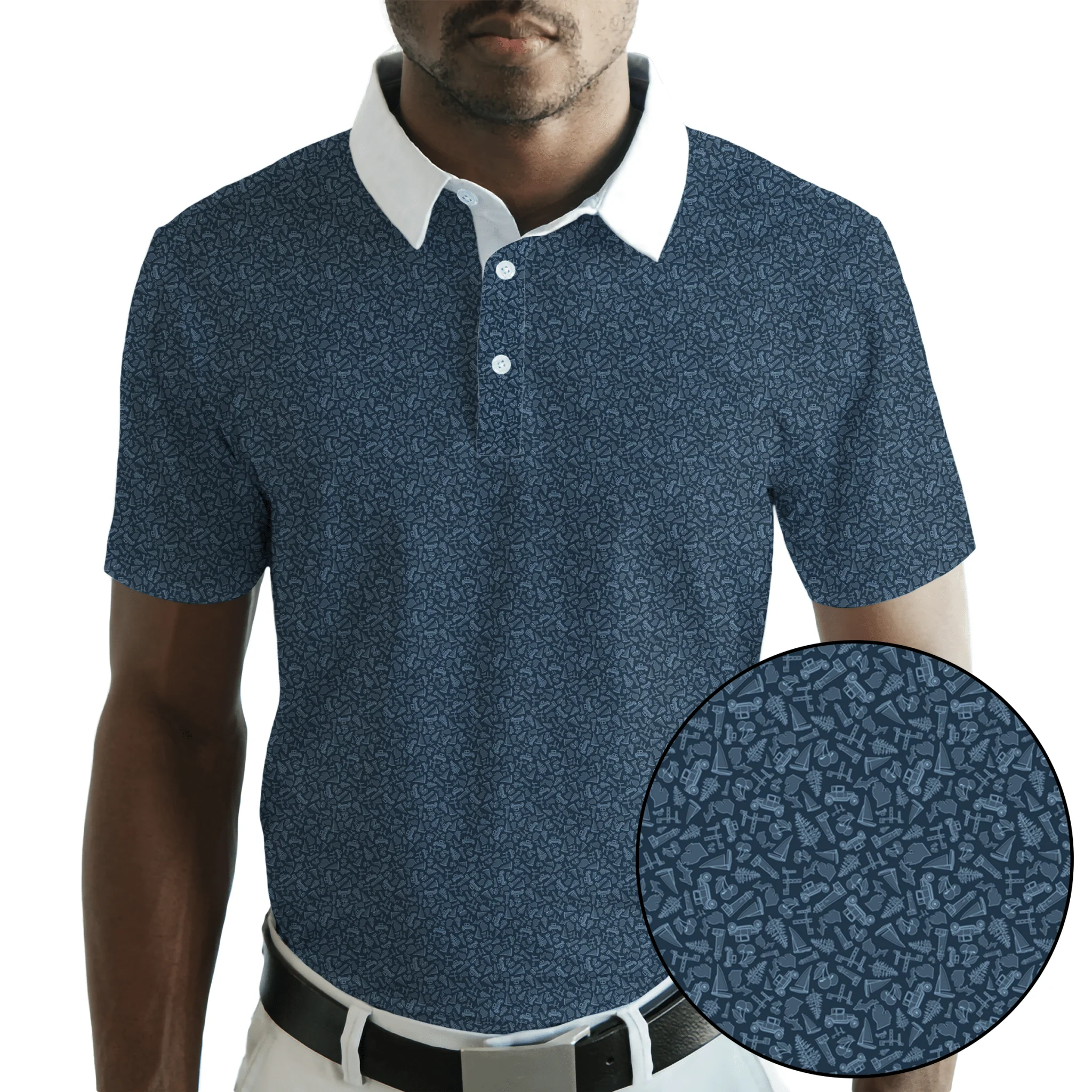 Model-T Navy Golf Polo