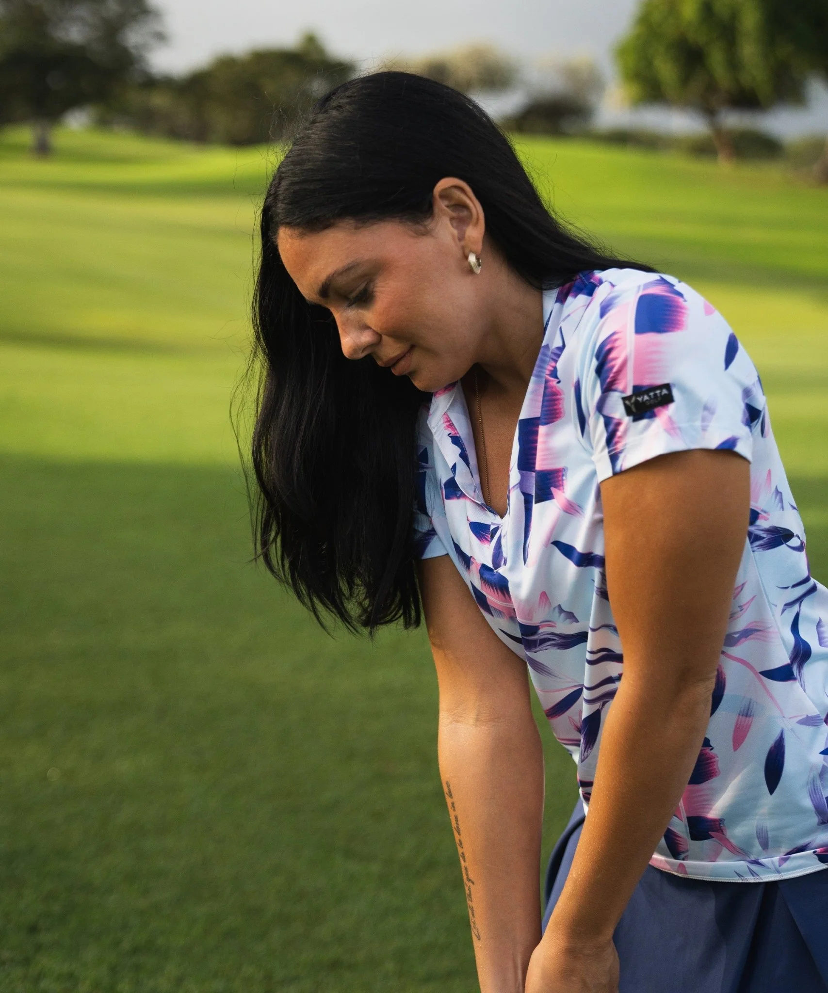 Tropical Twilight Women's Golf Polo - Image 4