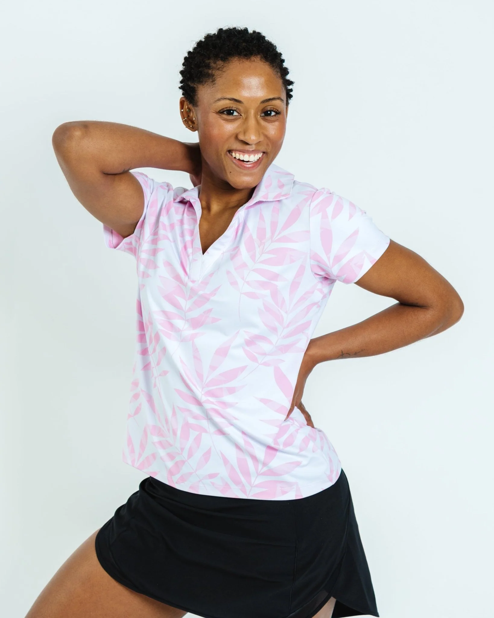 Pink Frost Women's Golf Polo - Image 4