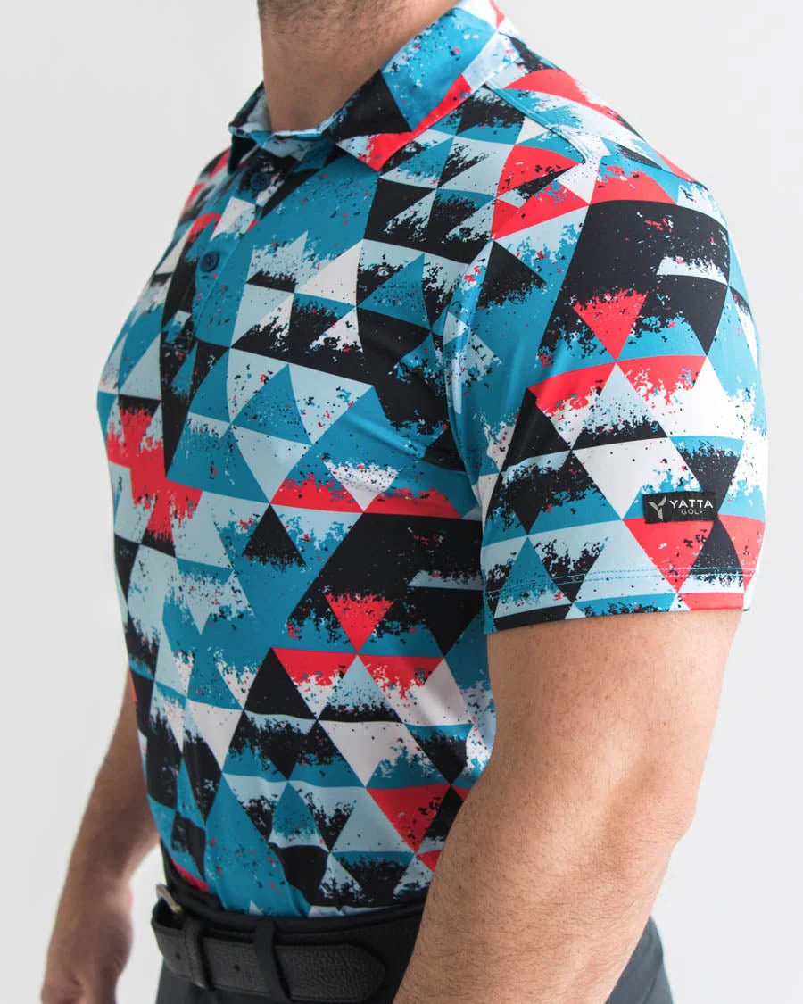Prismatic Golf Polo - Image 3