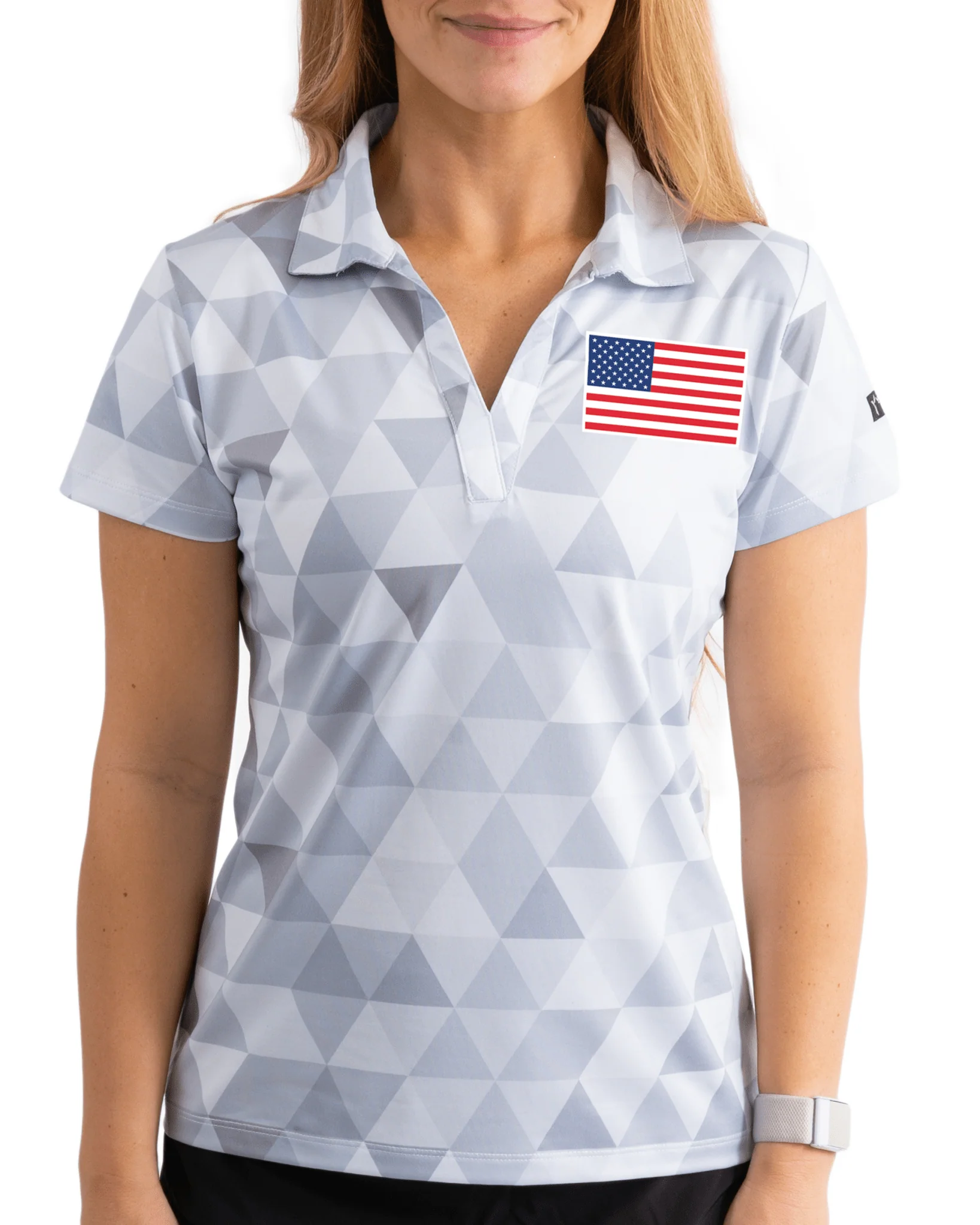 Quicksilver Women's Golf Polo. USA EDITION.