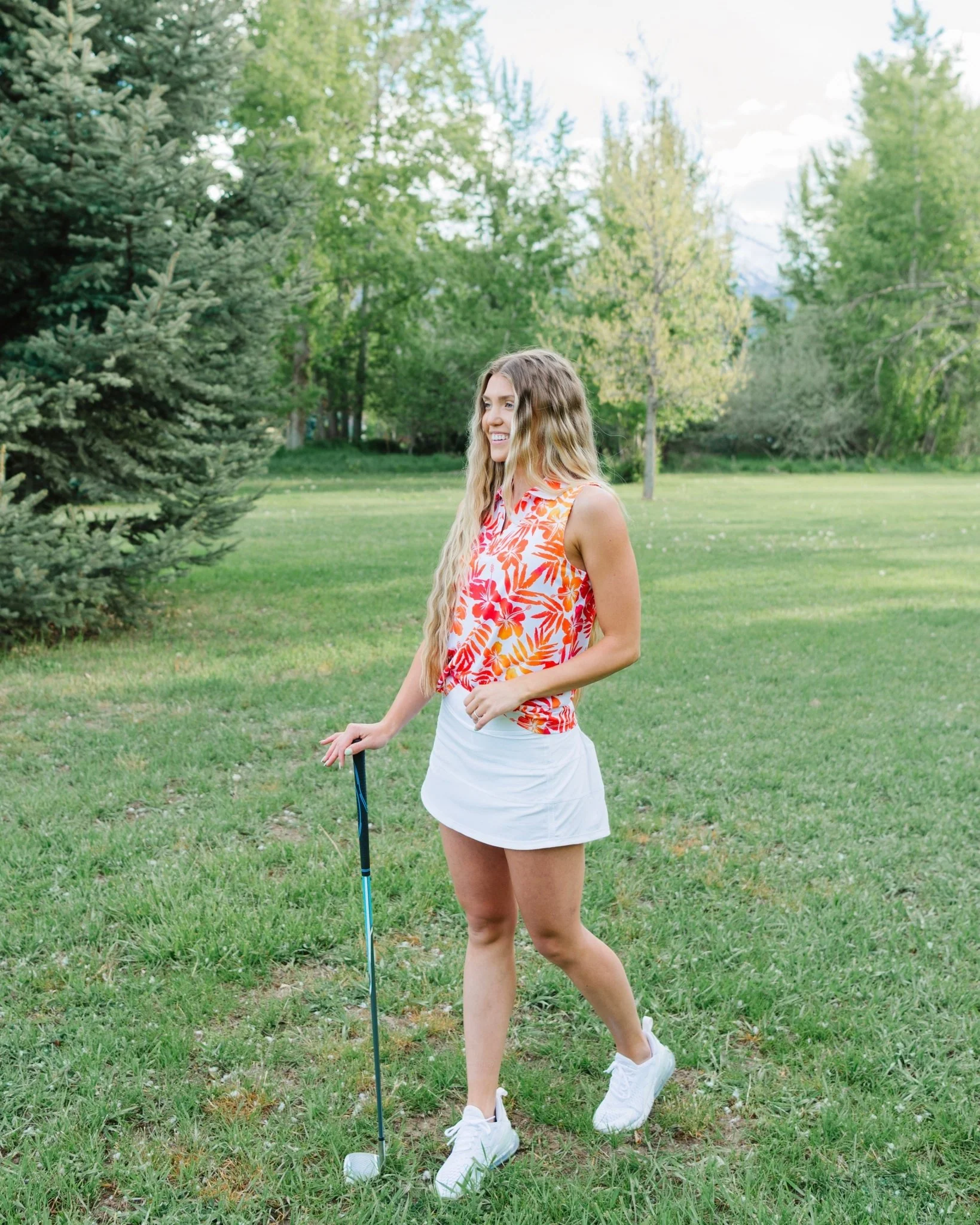 Aloha Sunrise Women's Sleeveless Golf Polo - Image 4