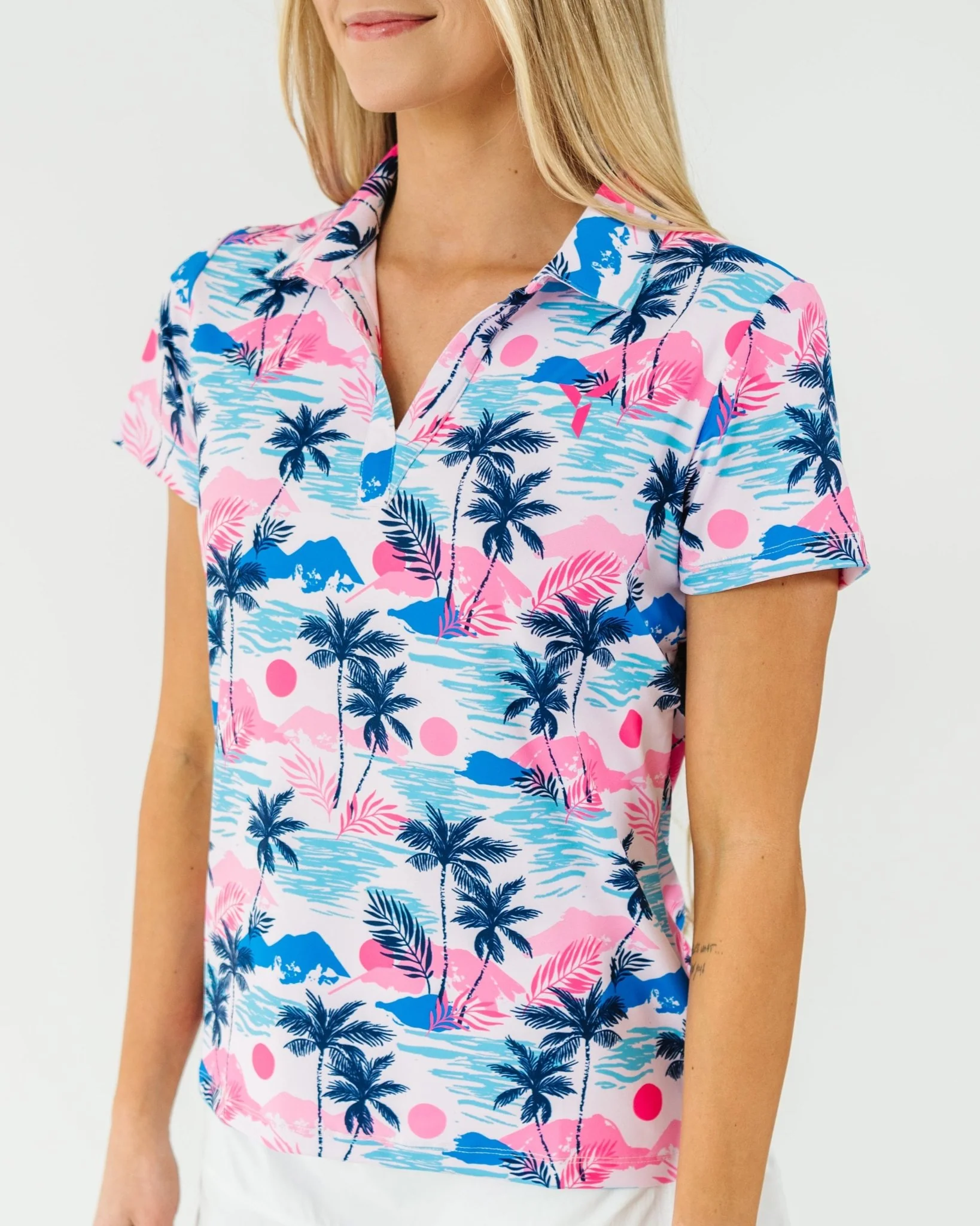 Sunset Swing Women's Golf Polo - Image 2
