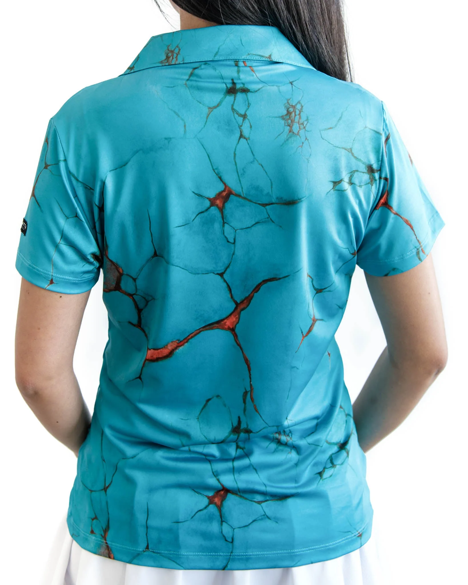 Marble Waves Women's Golf Polo - Image 5