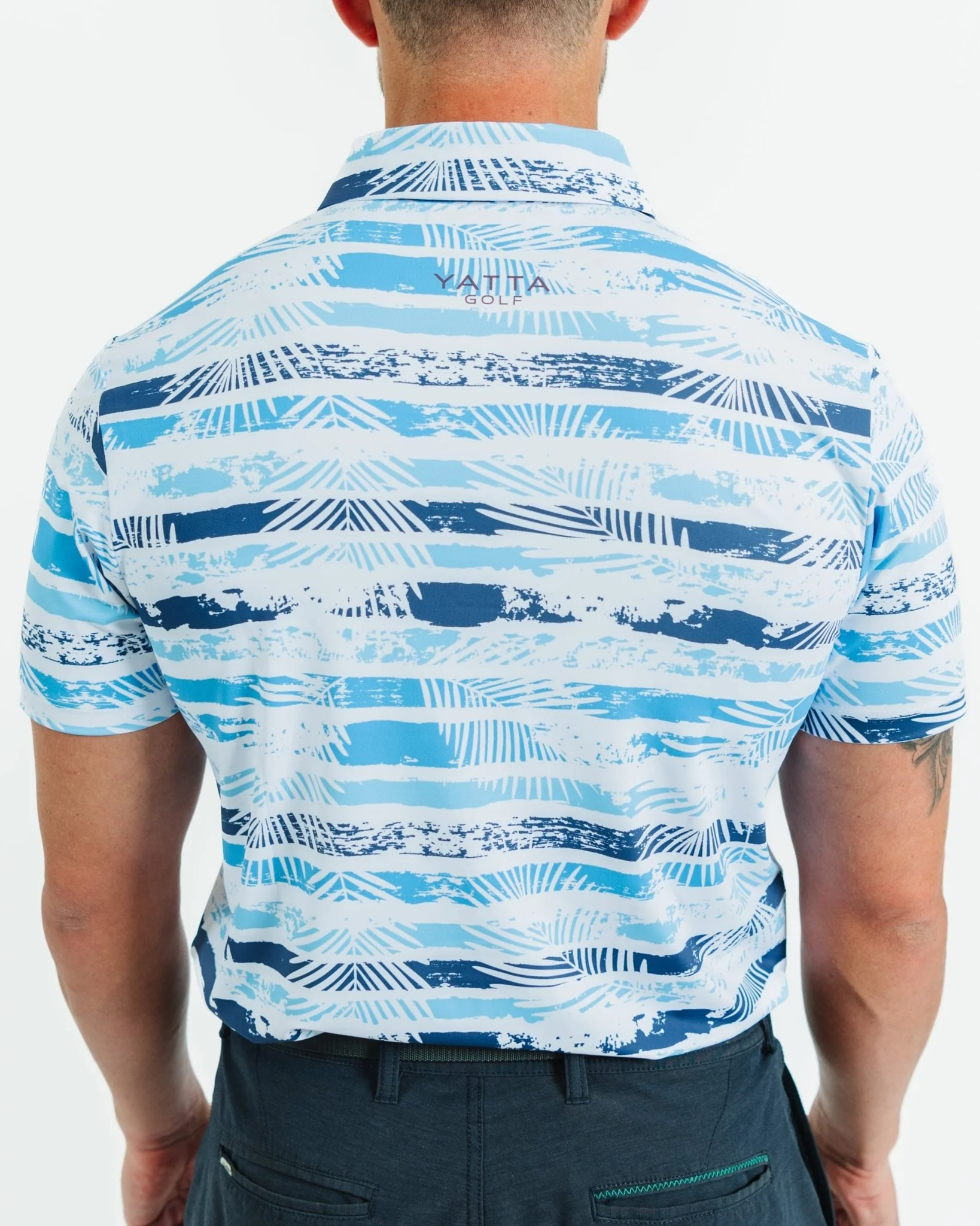 Tropical Blues Golf Polo - Image 3