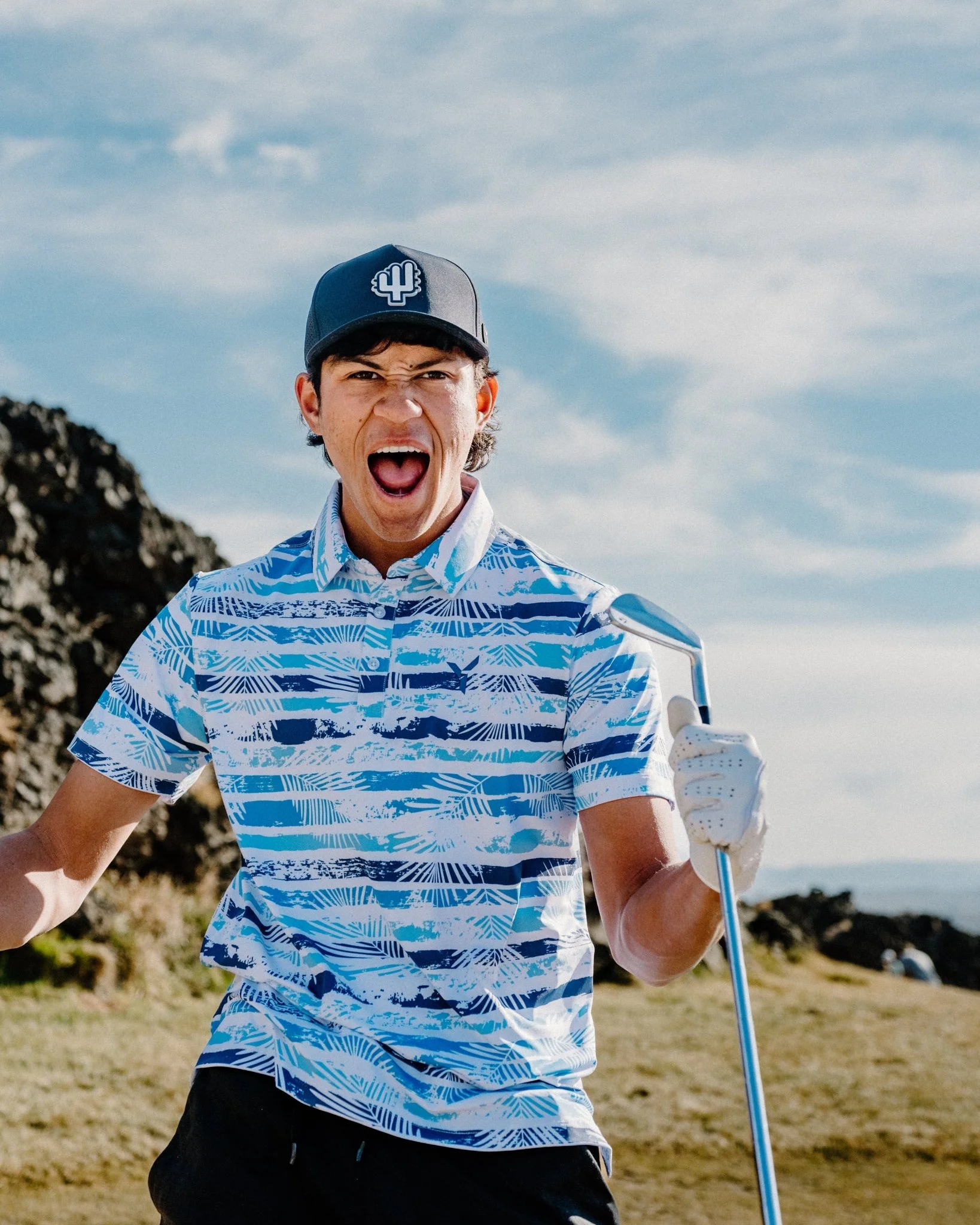 Tropical Blues Golf Polo - Image 5