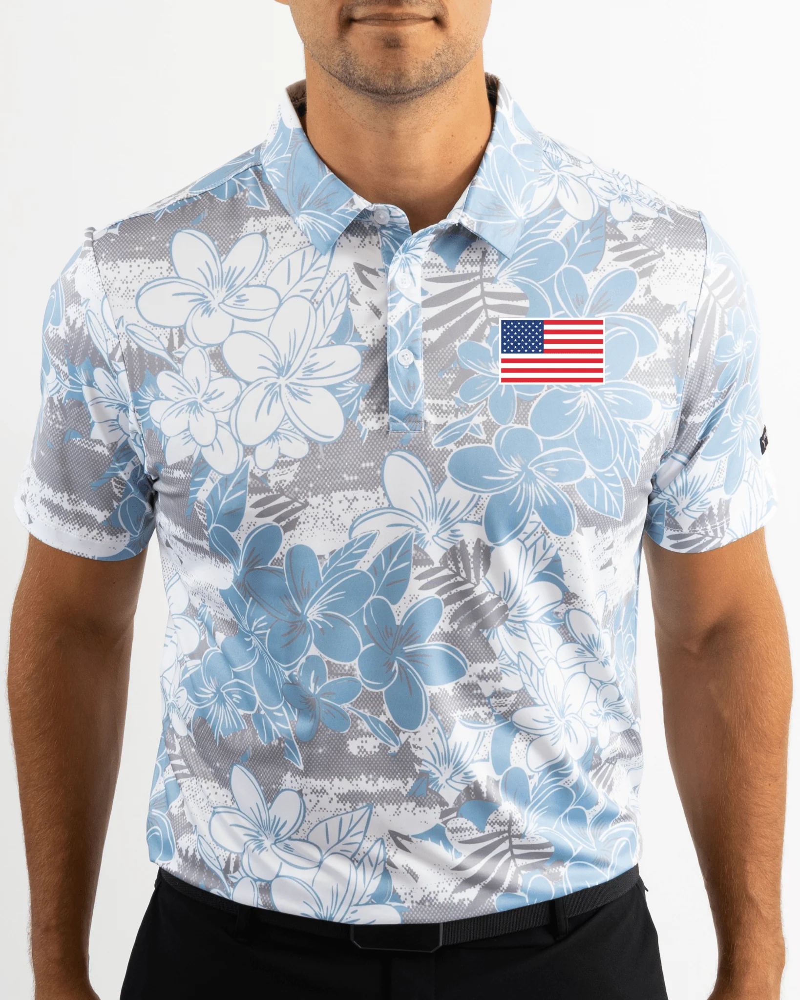 Tropical Mist Golf Polo. USA EDITION.