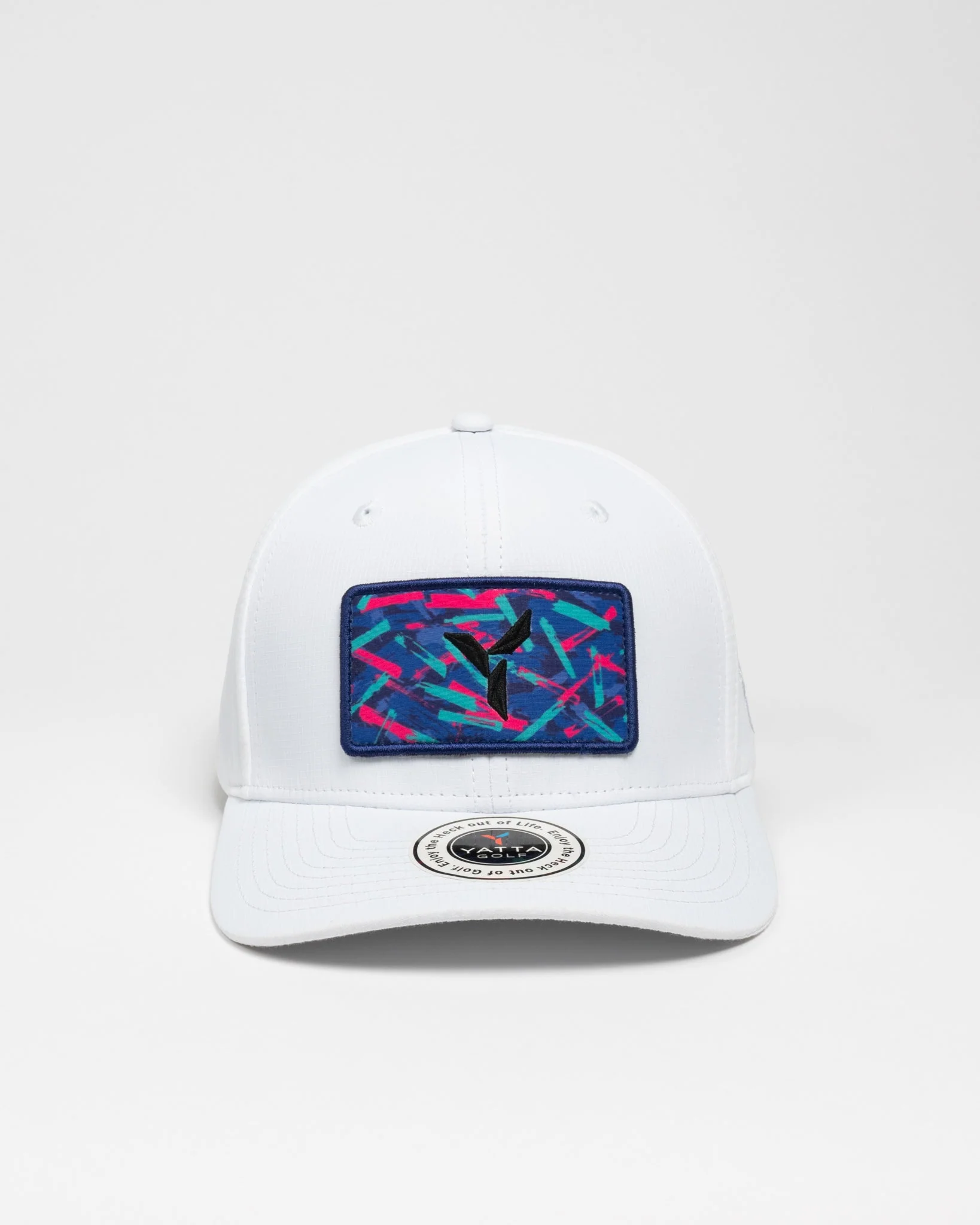 White 8-Track Golf Hat