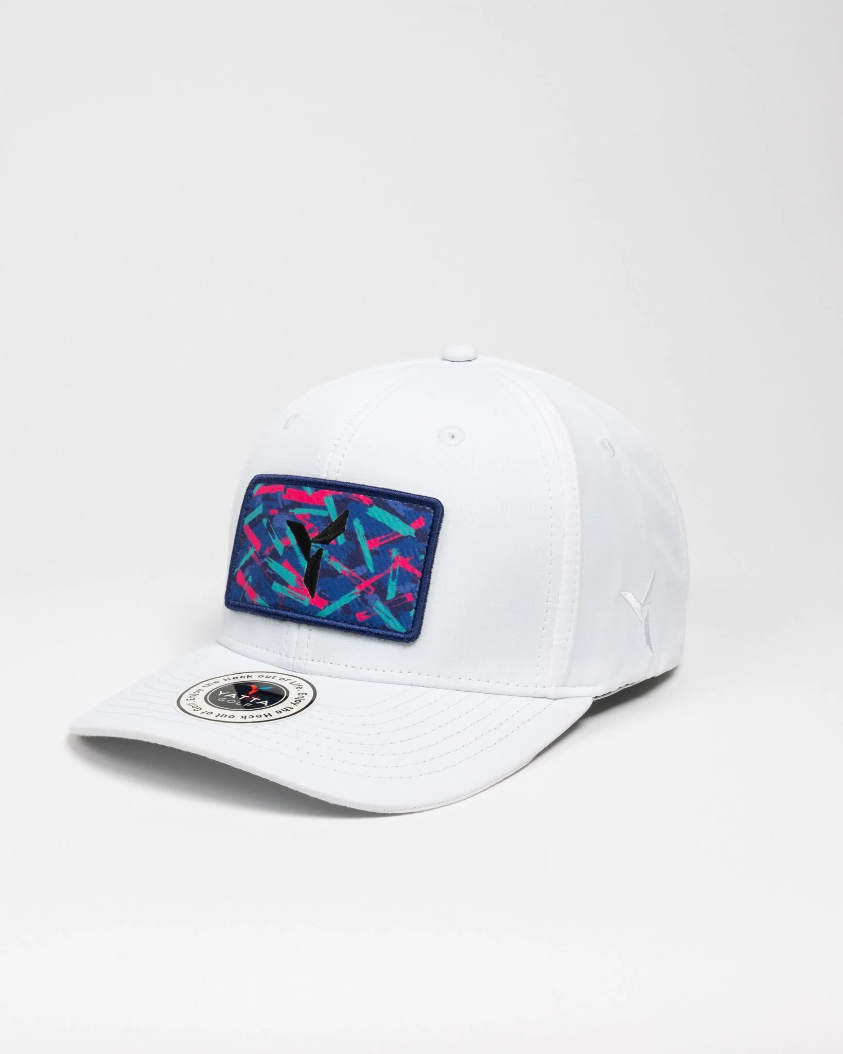 White 8-Track Golf Hat - Image 2