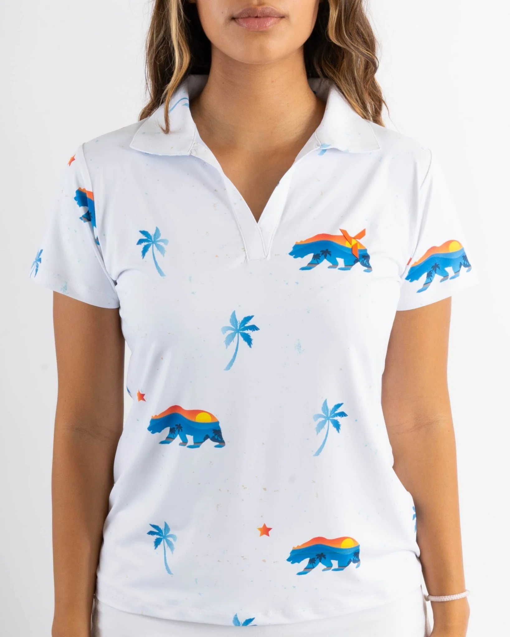 Cali Bear Women's Golf Polo. SPECIAL EDITION. - Image 2